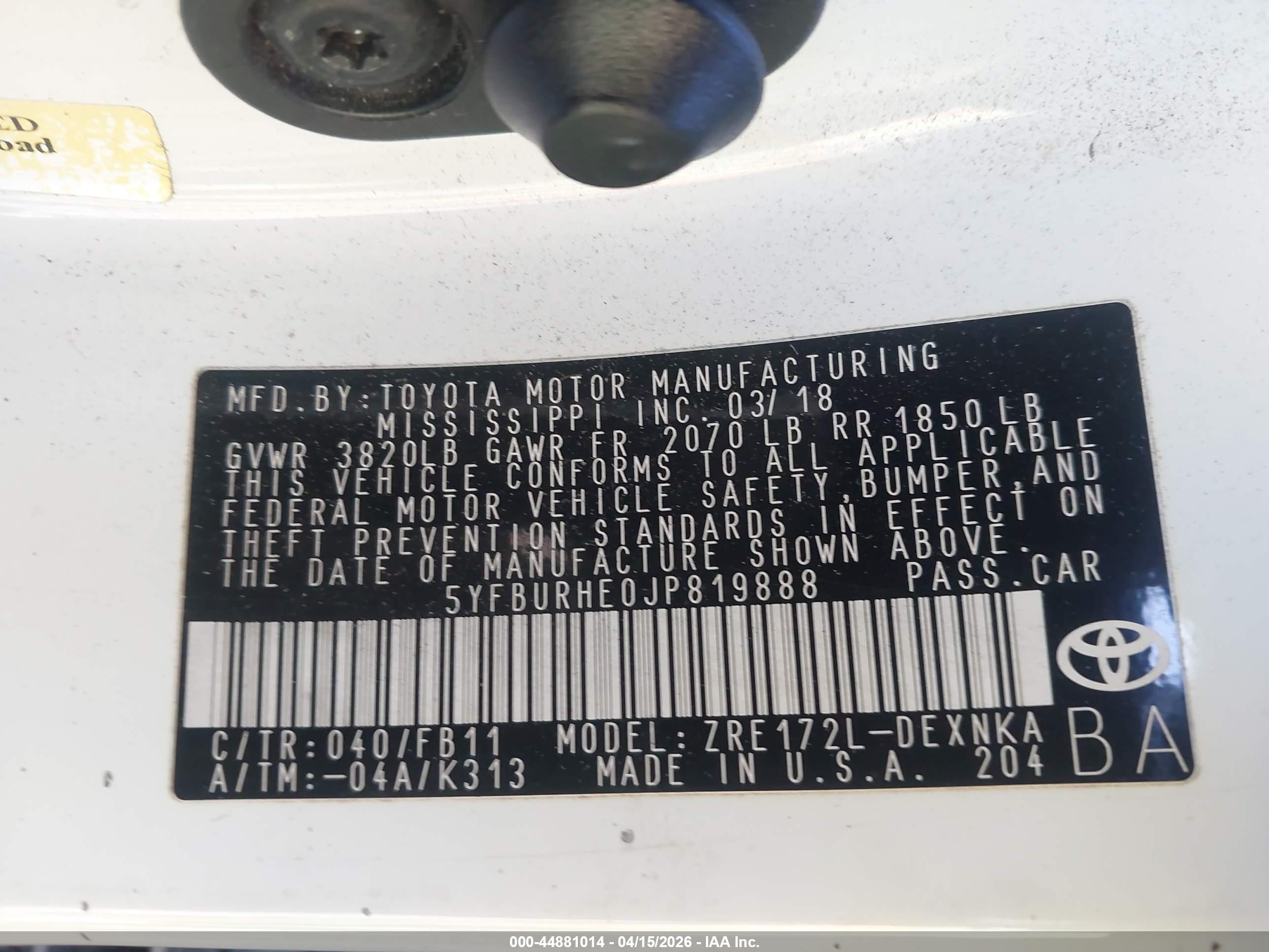TOYOTA COROLLA image 9