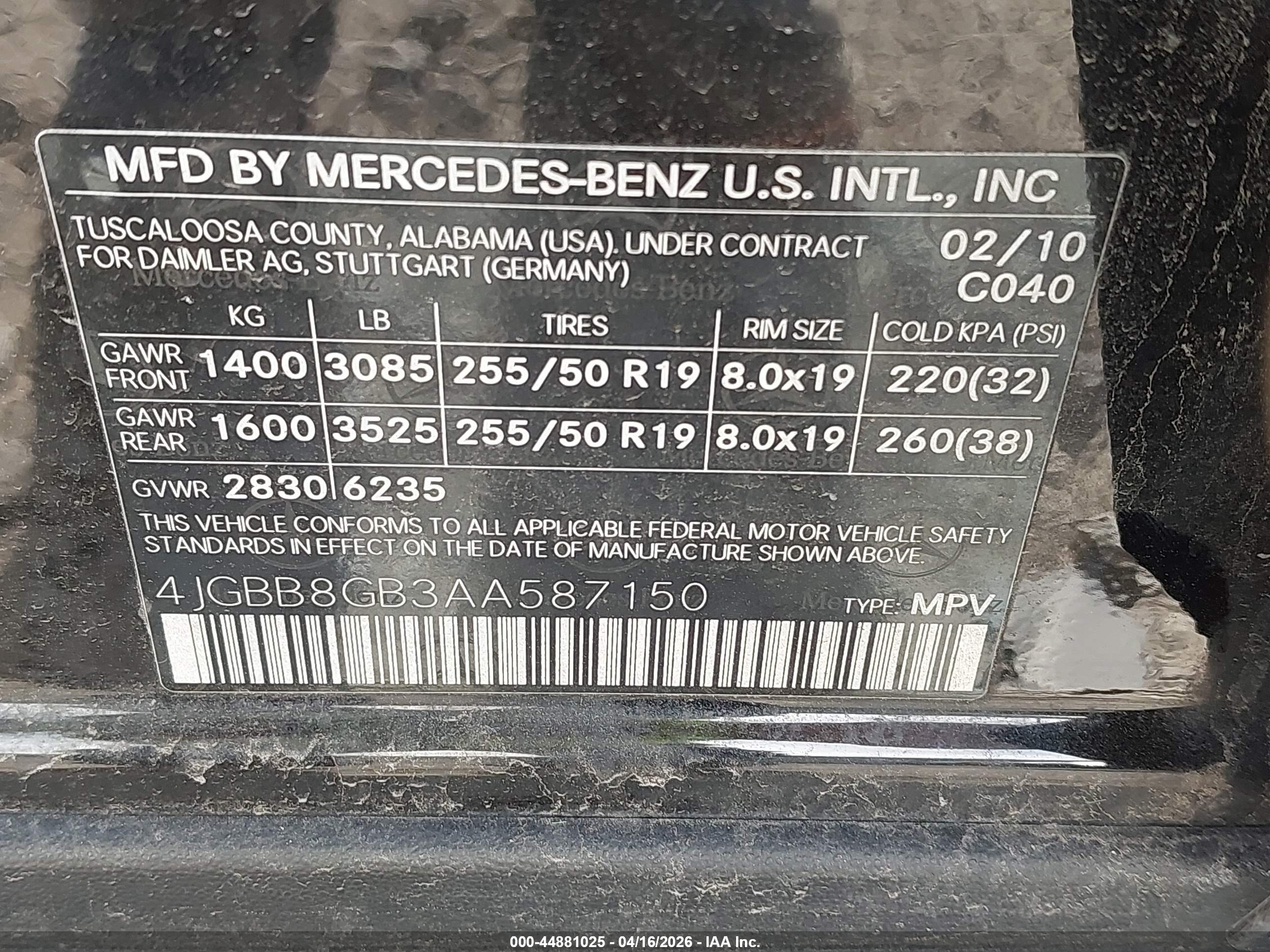 MERCEDES-BENZ ML image 9