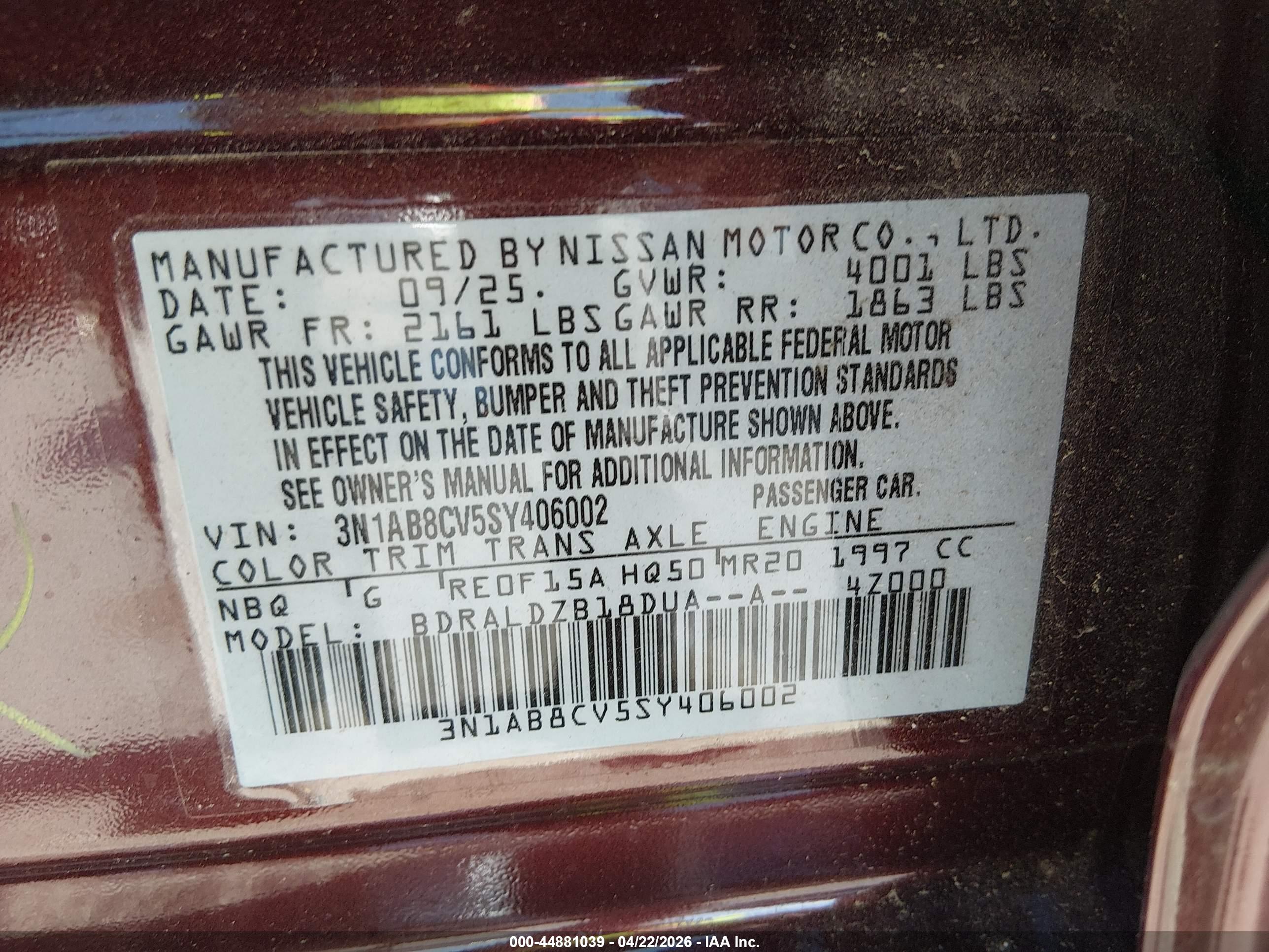 NISSAN SENTRA image 9