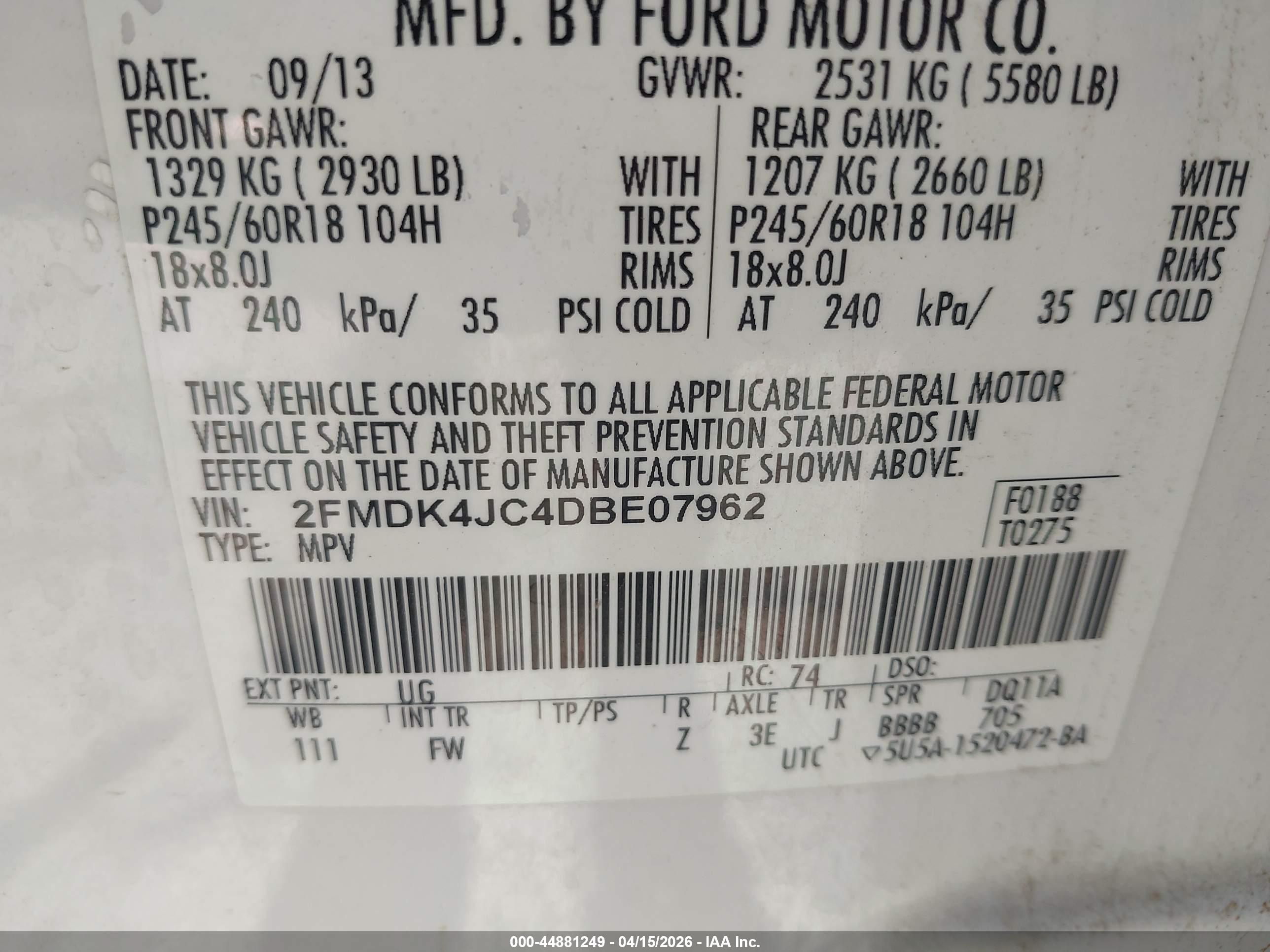 FORD EDGE image 9