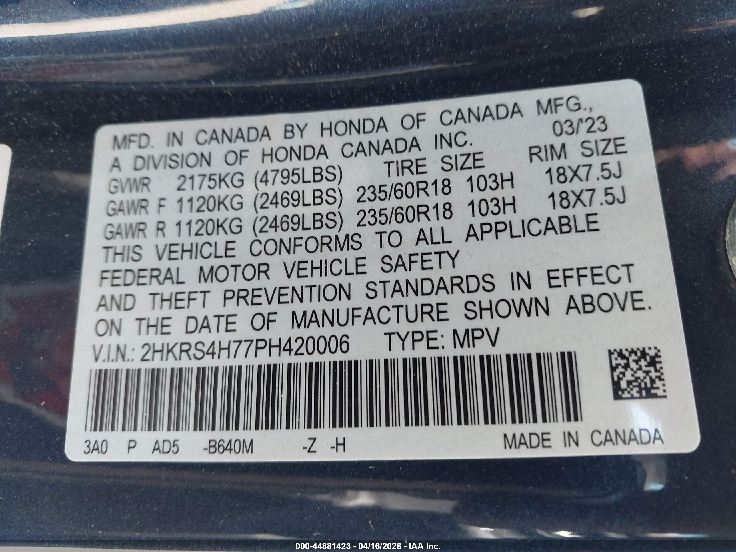 HONDA CR-V image 9