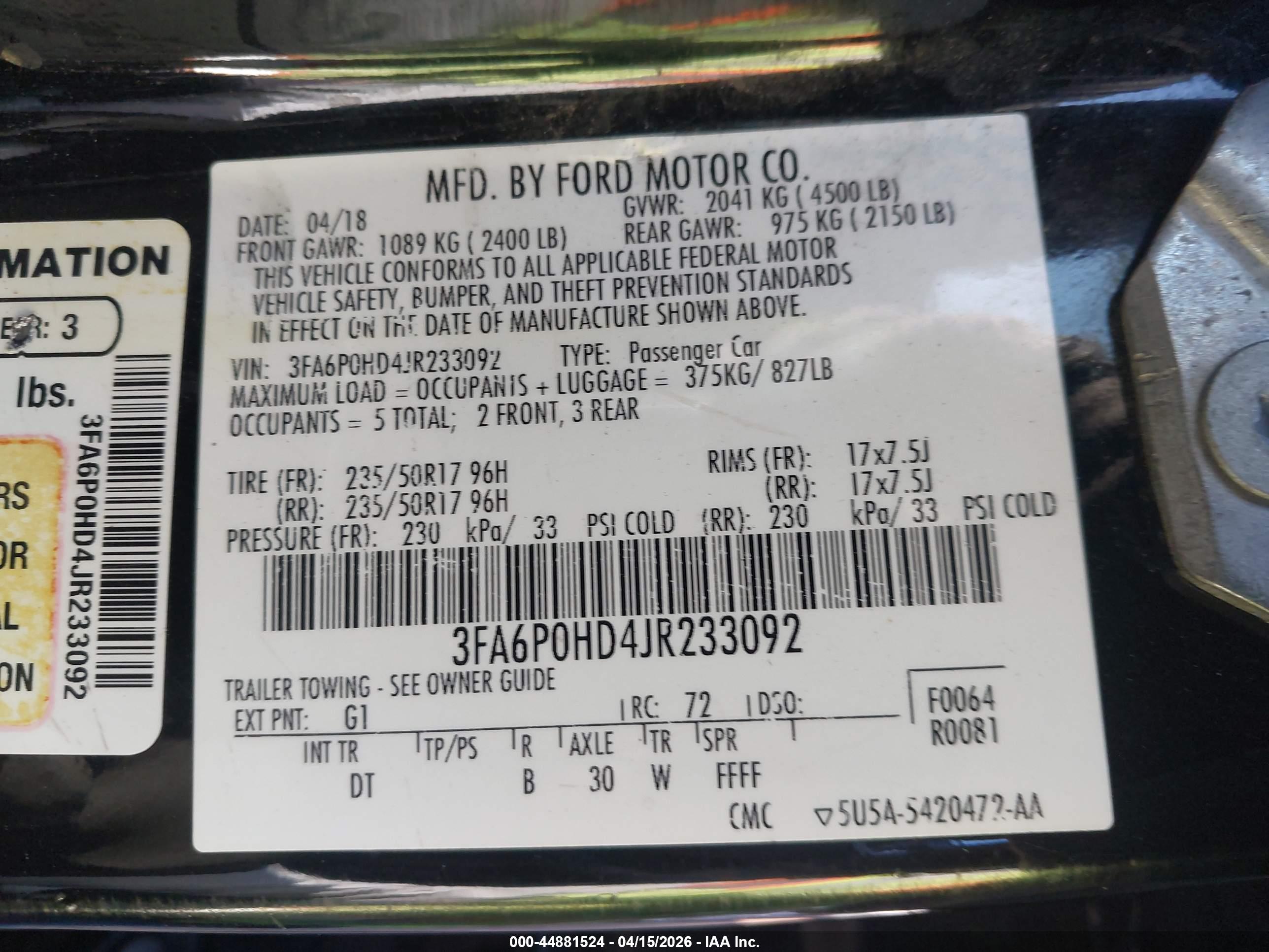 FORD FUSION image 9