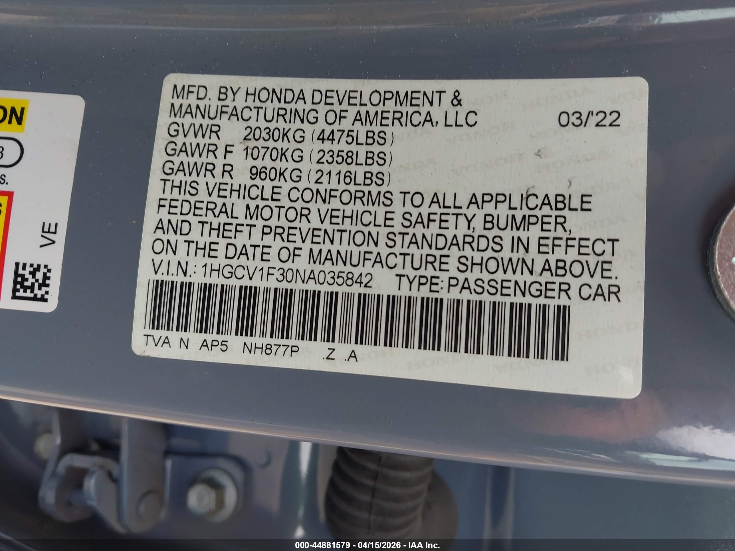 HONDA ACCORD image 9