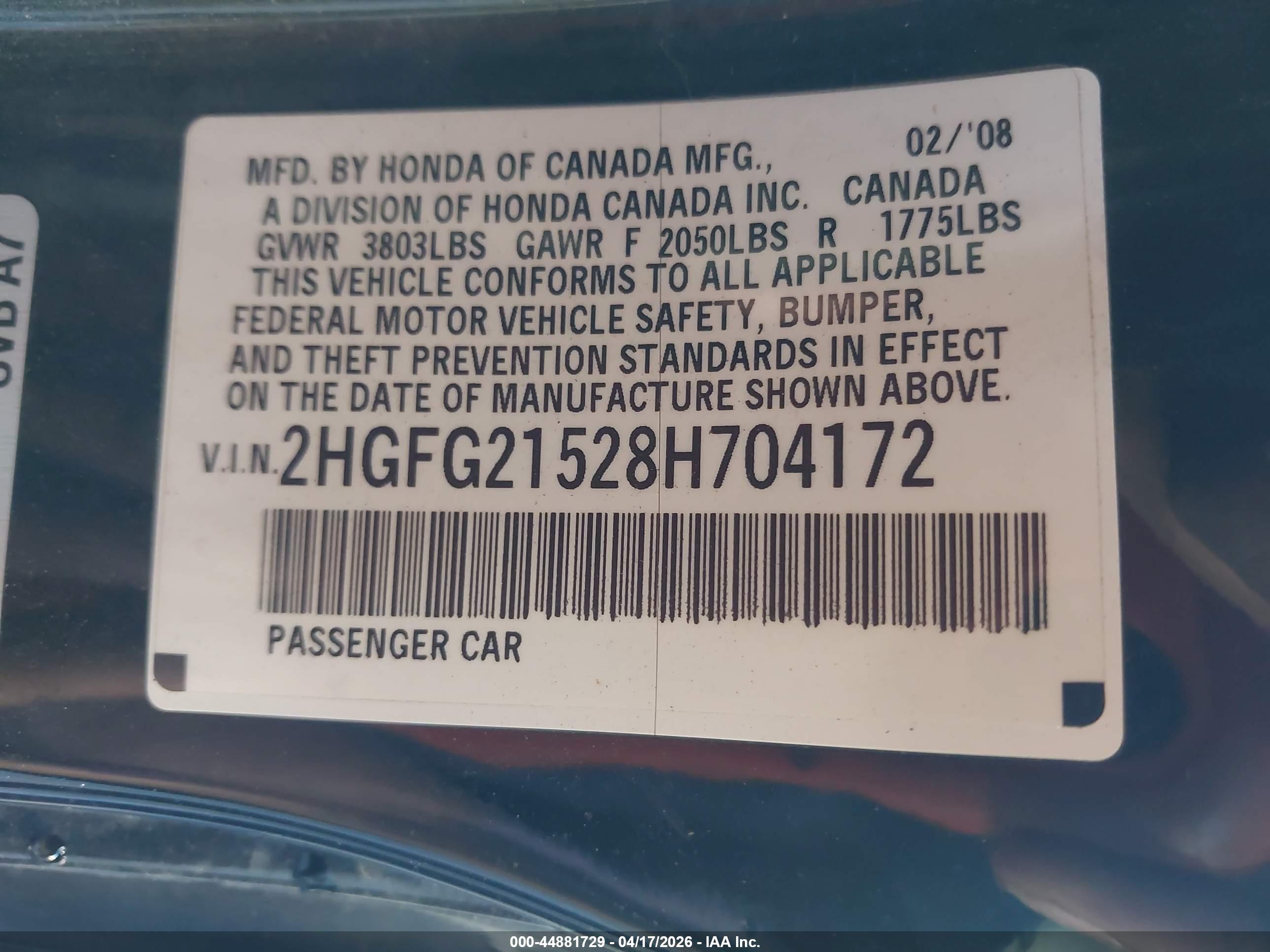 HONDA CIVIC image 9