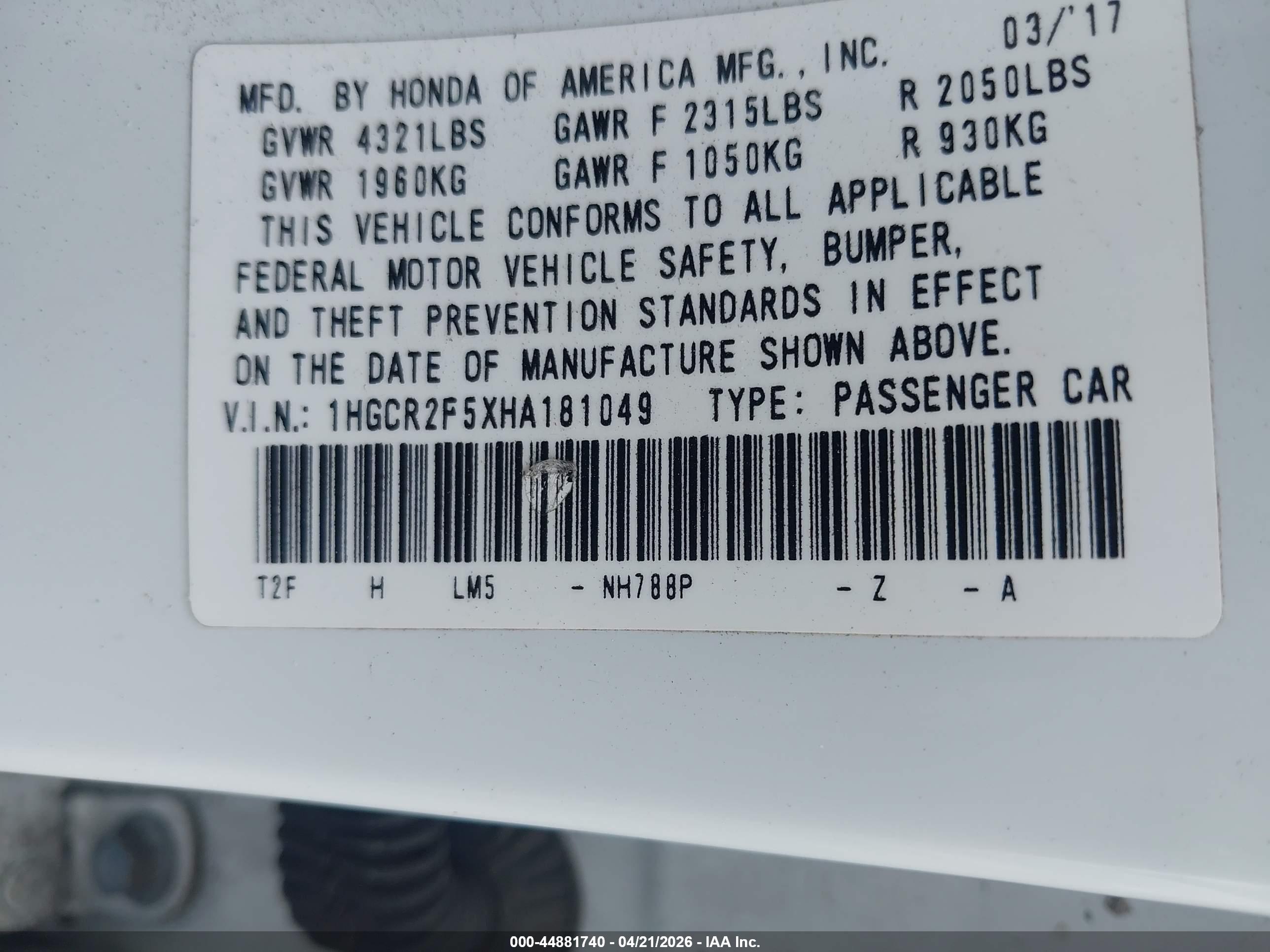 HONDA ACCORD image 9
