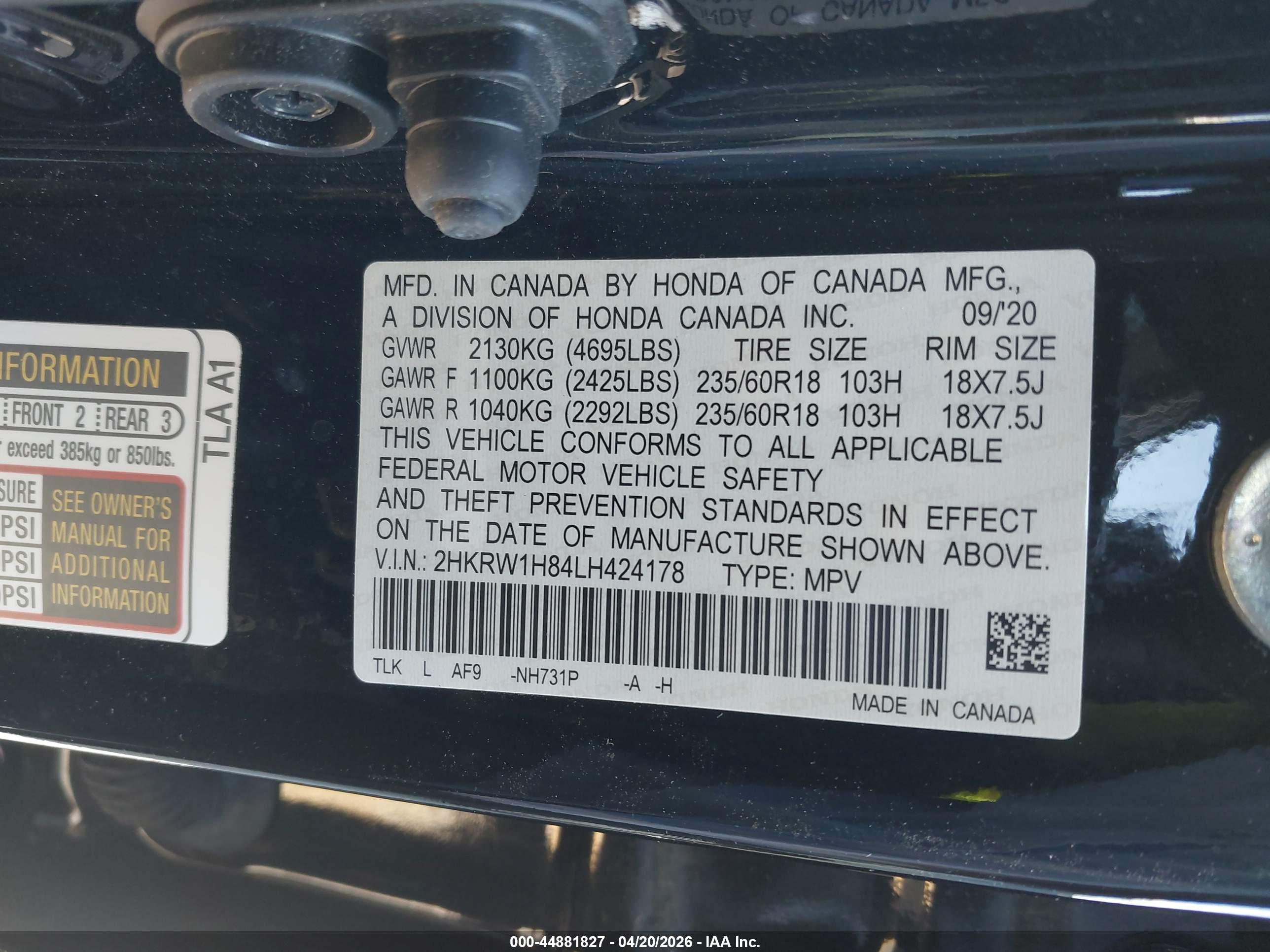 HONDA CR-V image 9