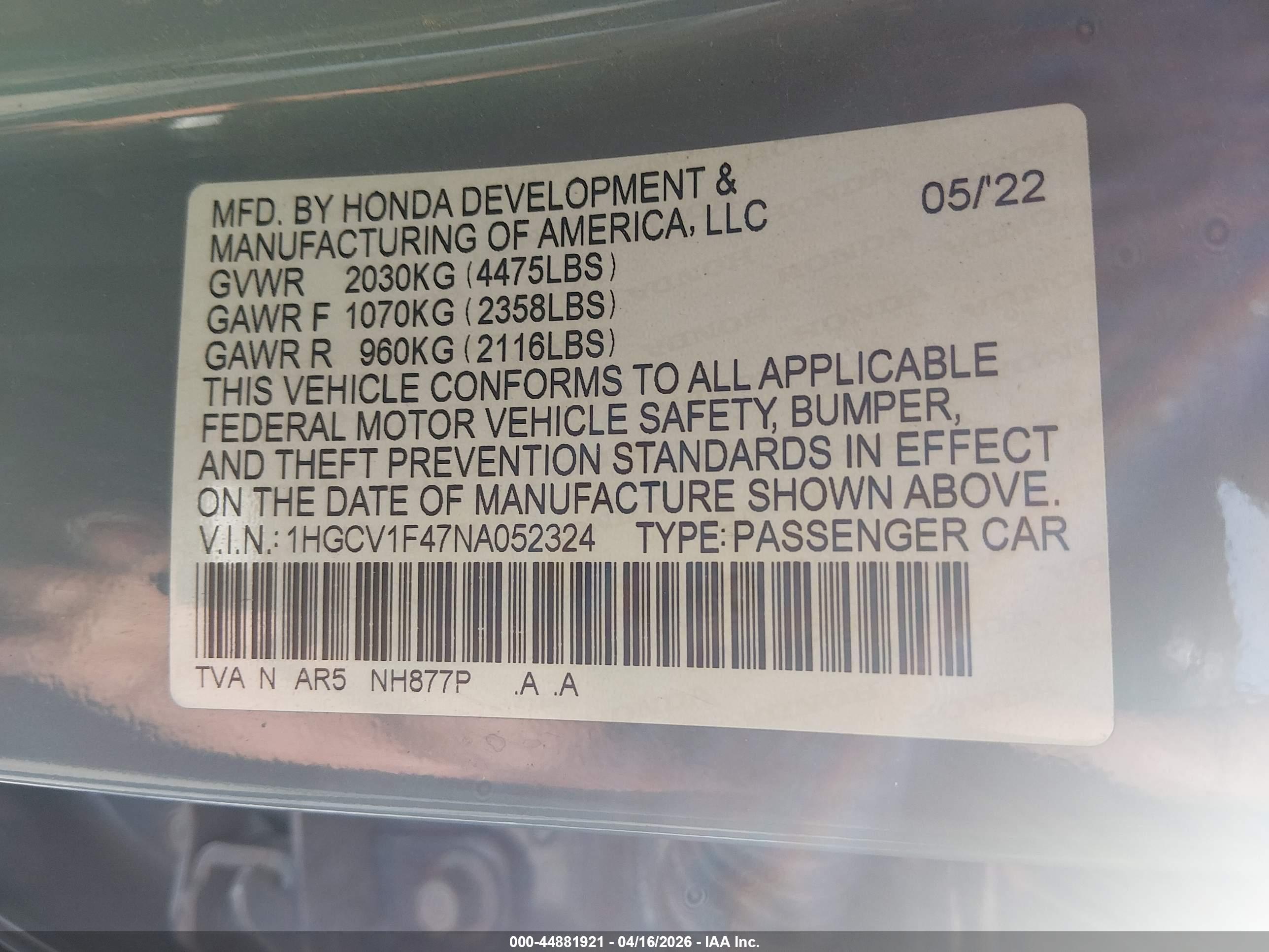HONDA ACCORD image 9