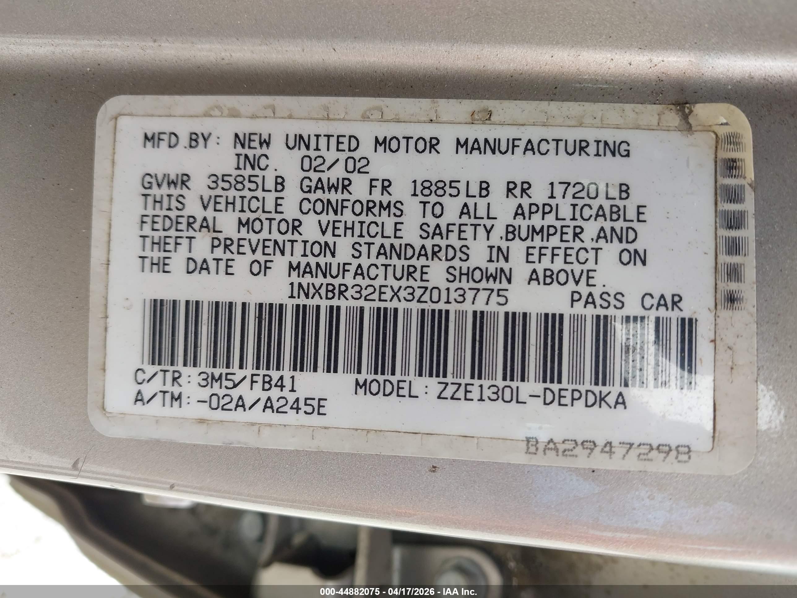 TOYOTA COROLLA image 9