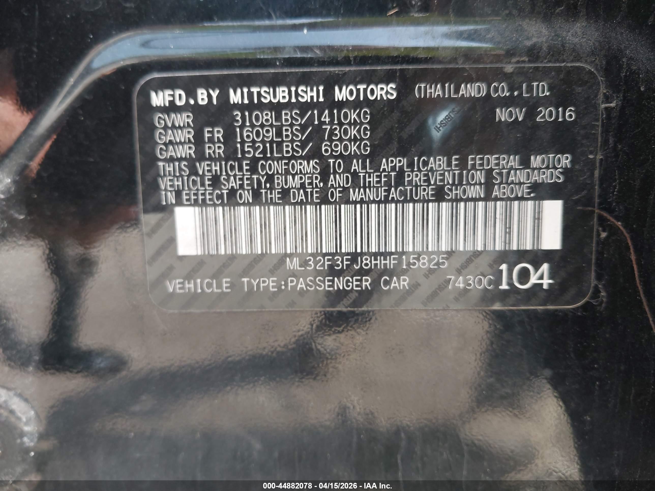 MITSUBISHI MIRAGE image 9