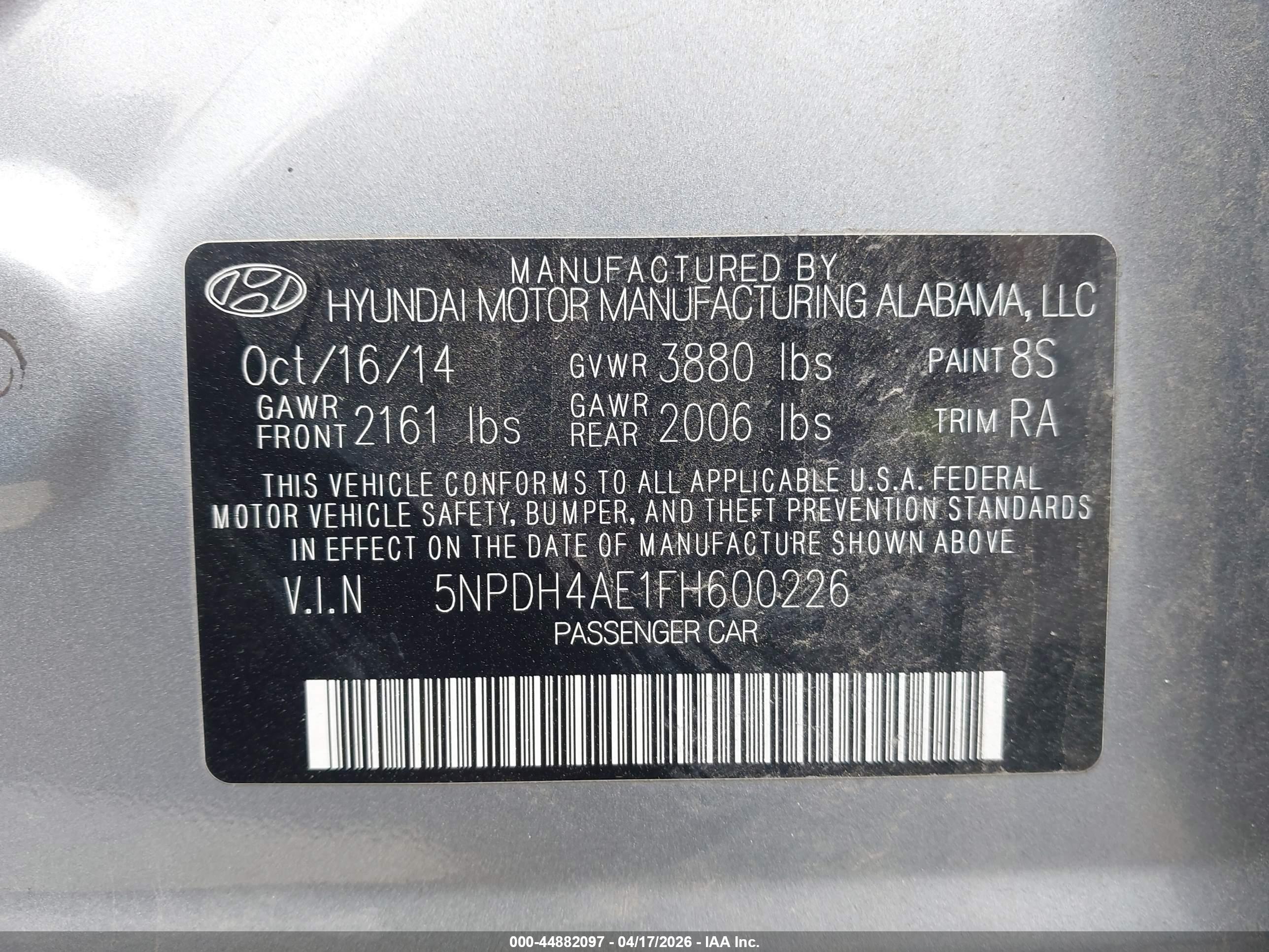 HYUNDAI ELANTRA image 9