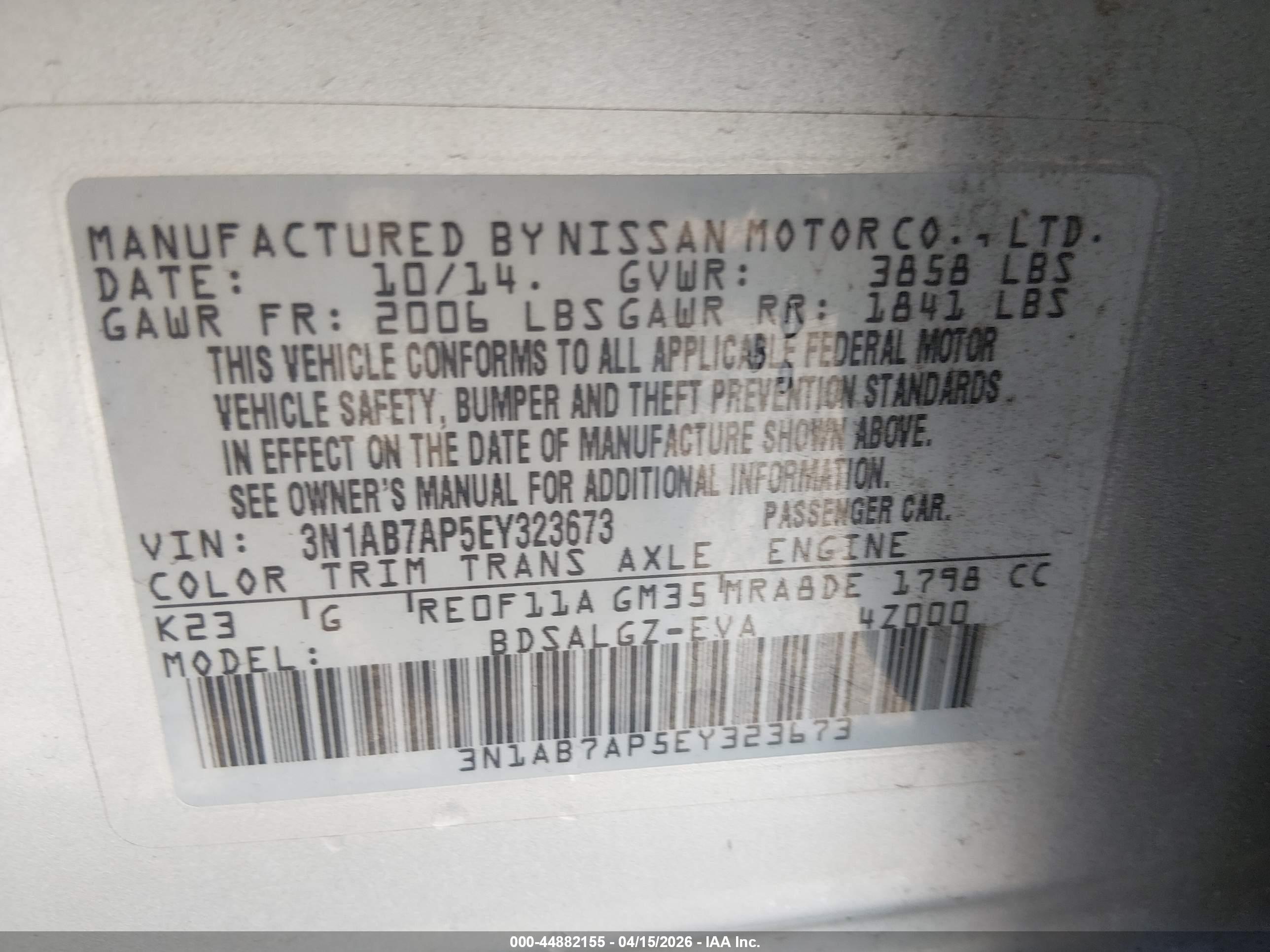 NISSAN SENTRA image 9