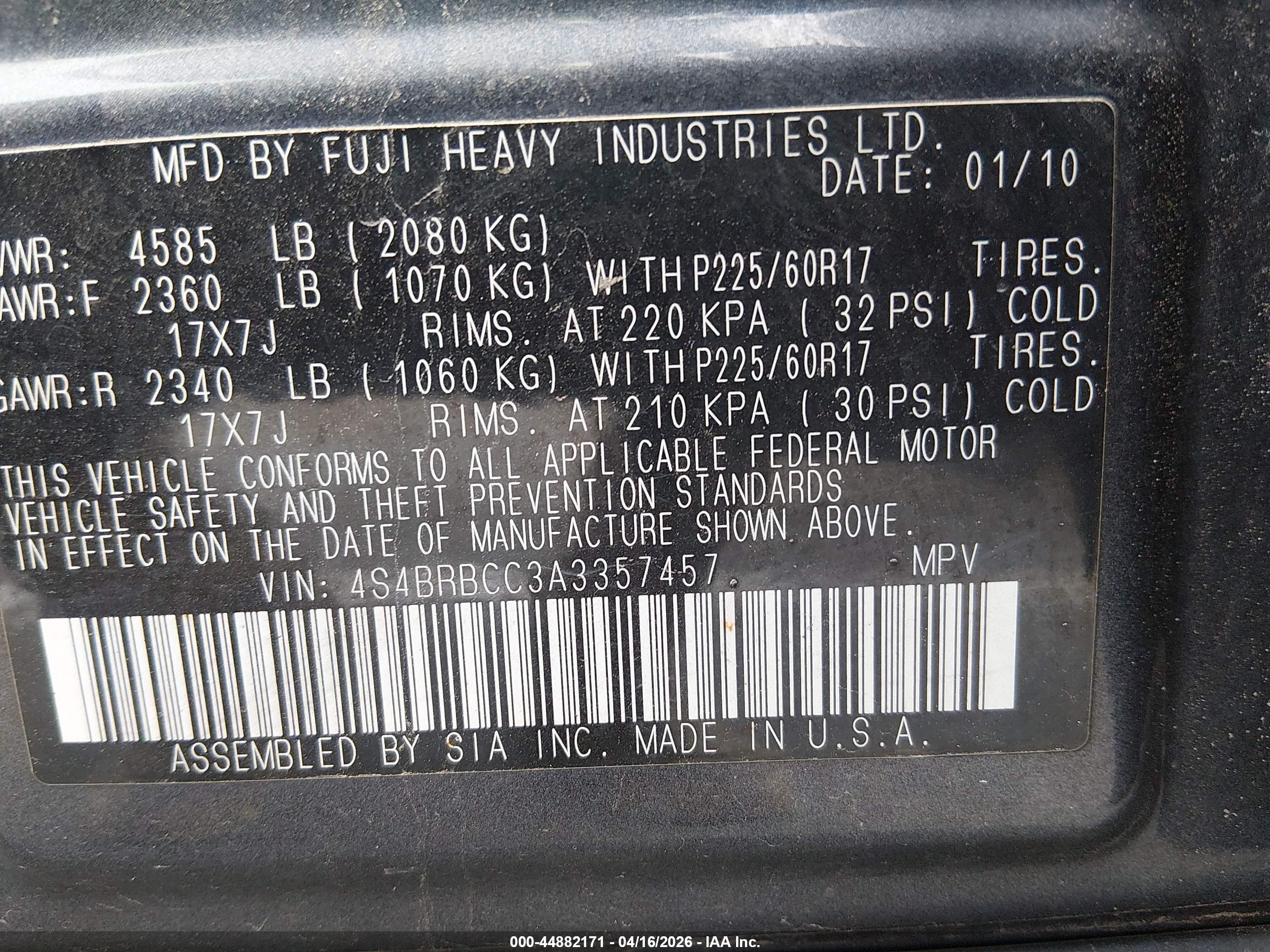 SUBARU OUTBACK image 9