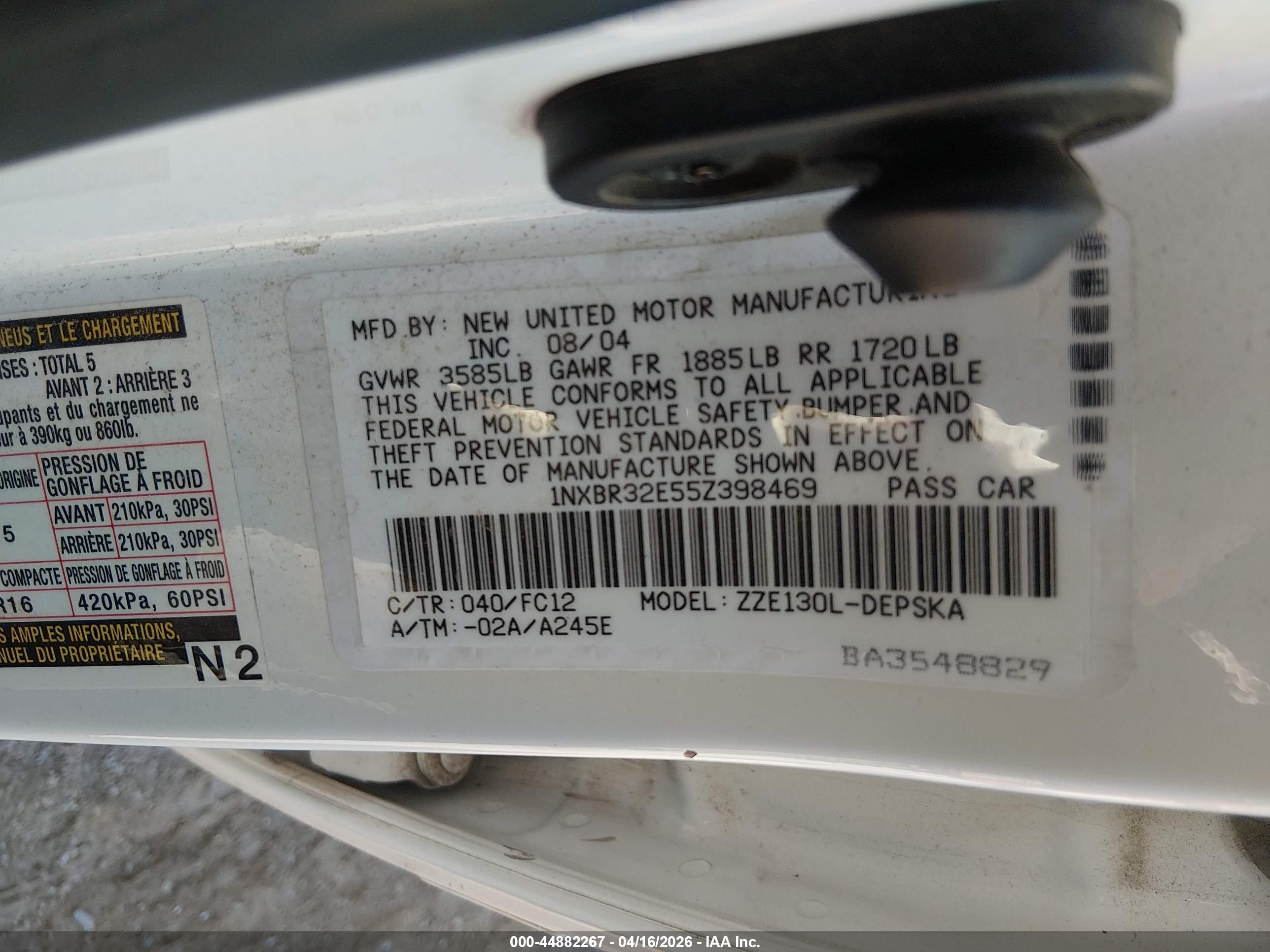 TOYOTA COROLLA image 9