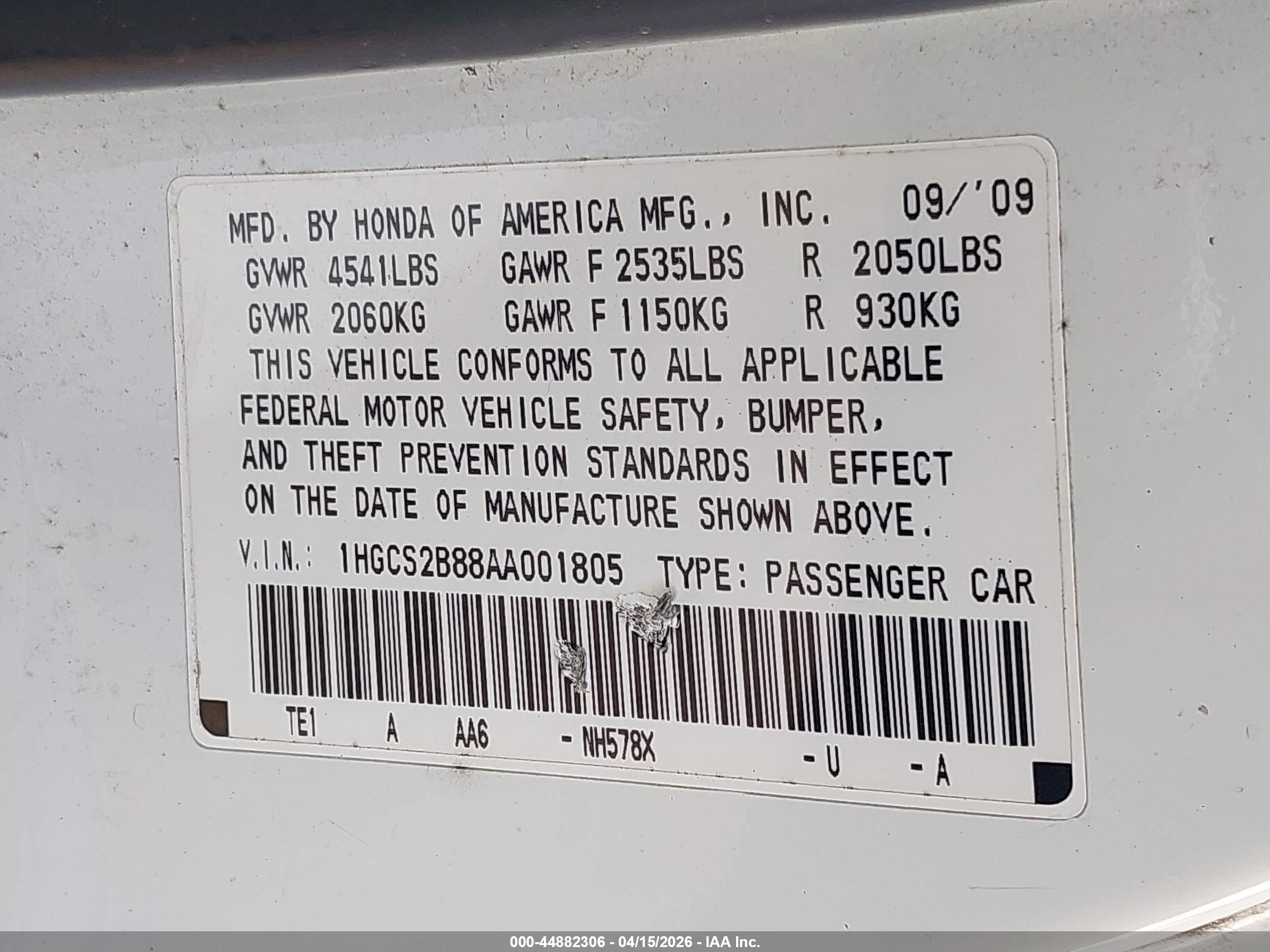 HONDA ACCORD image 9