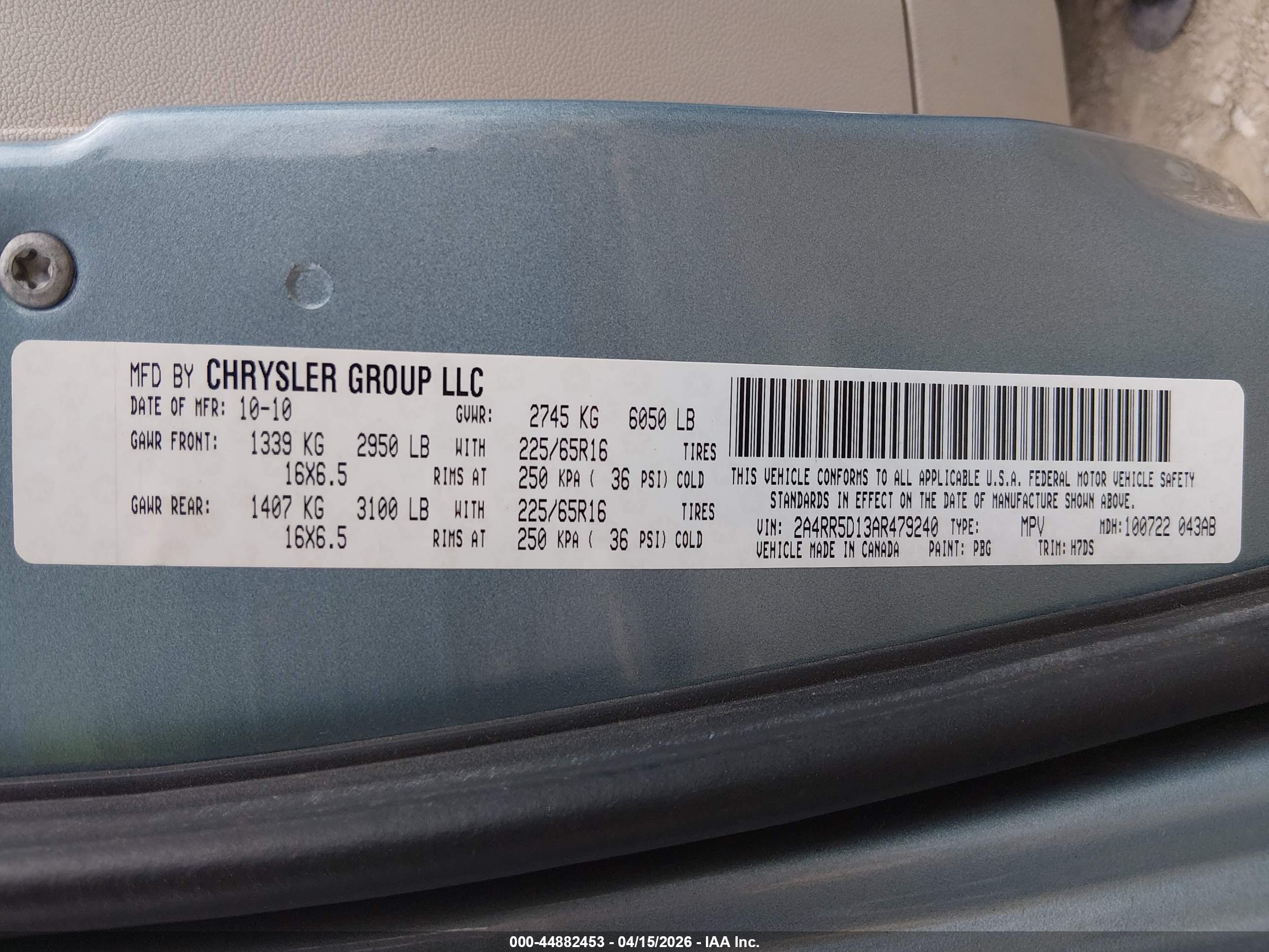 CHRYSLER TOWN image 9