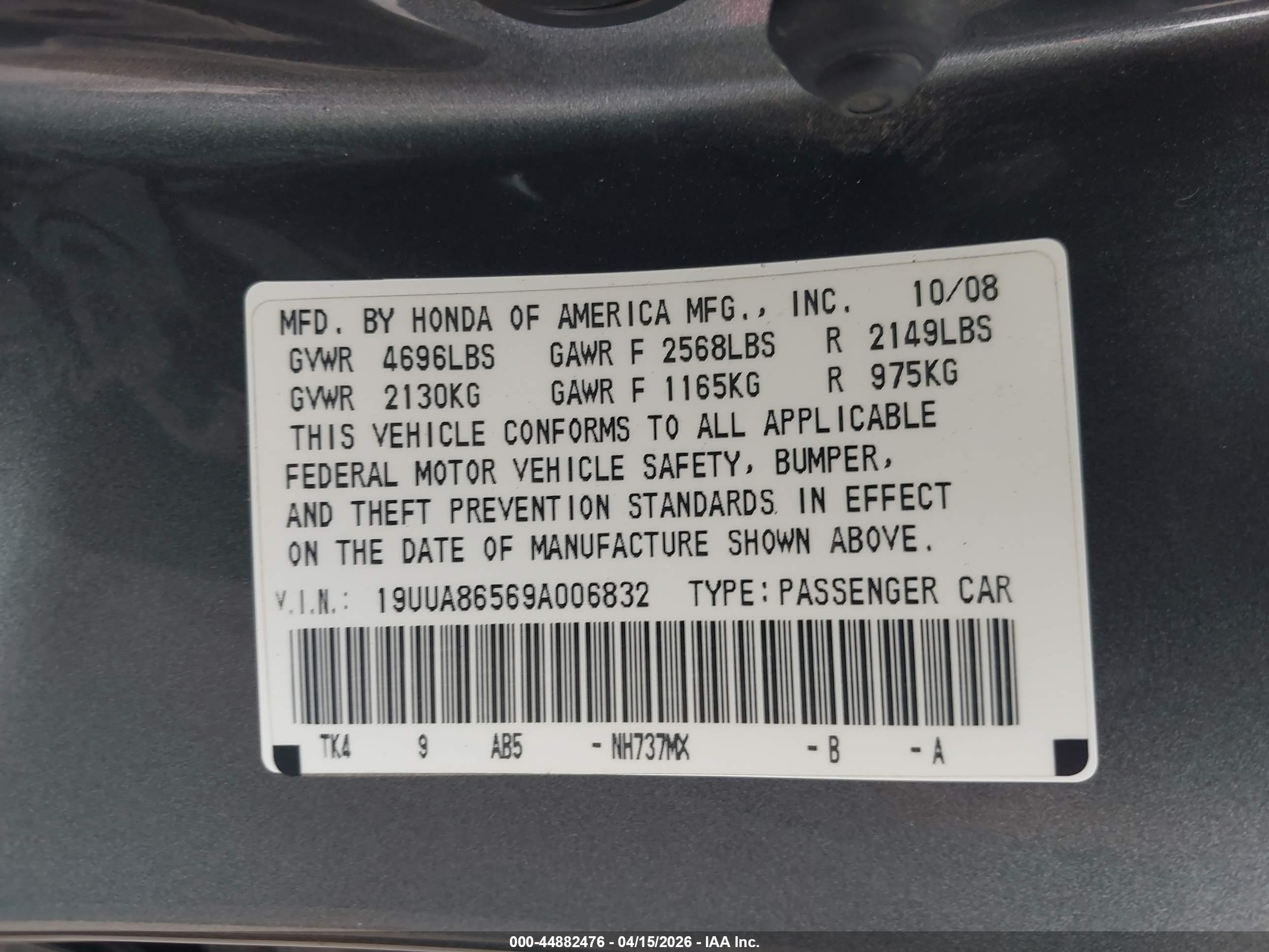 ACURA TL image 9