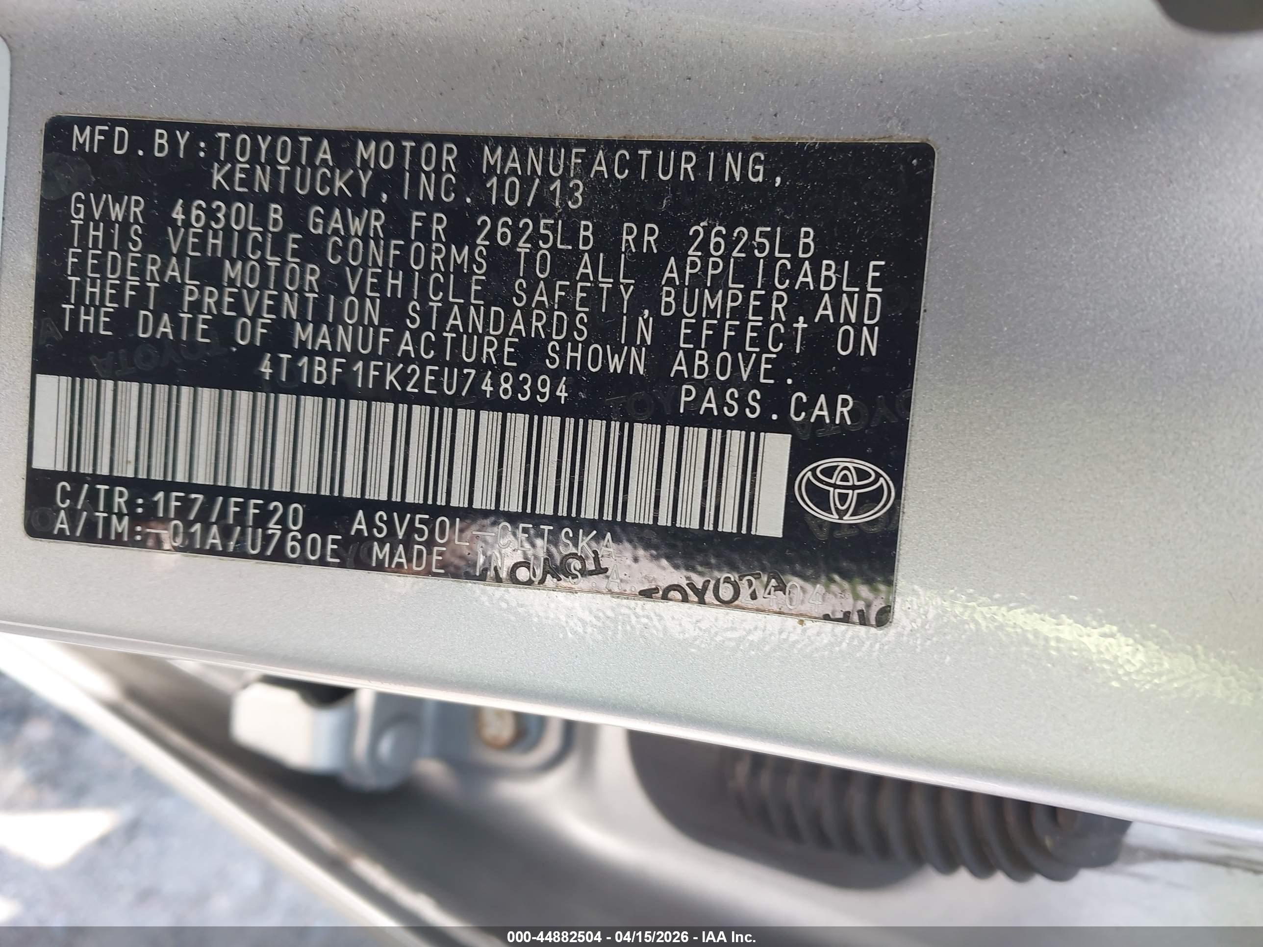 TOYOTA CAMRY image 9