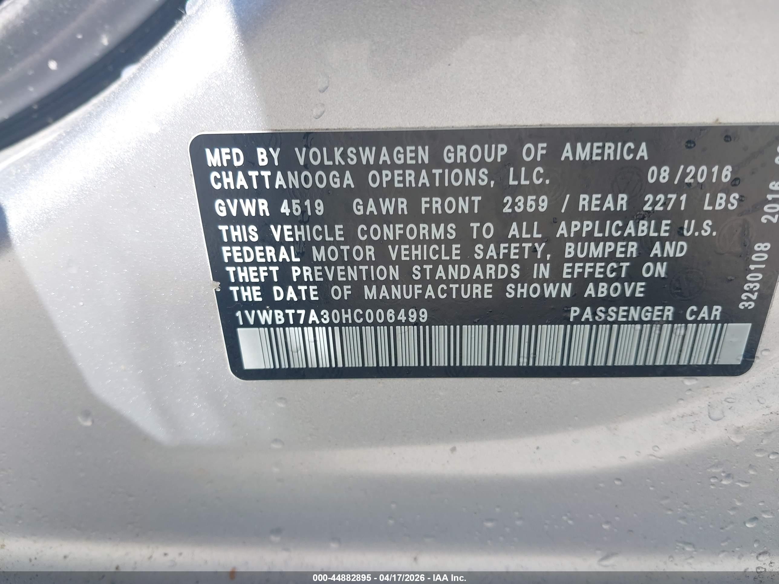 VOLKSWAGEN PASSAT image 9