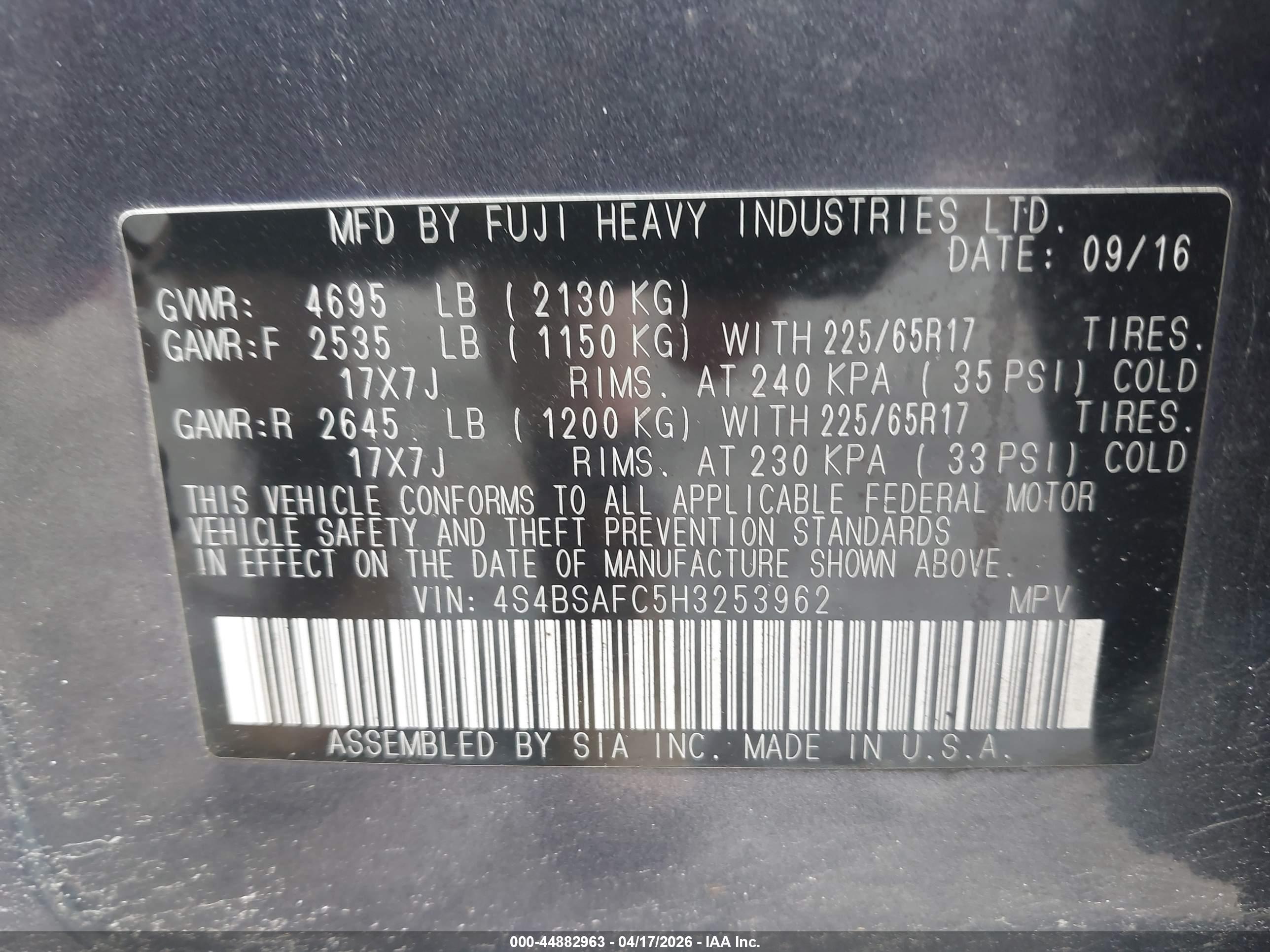 SUBARU OUTBACK image 9