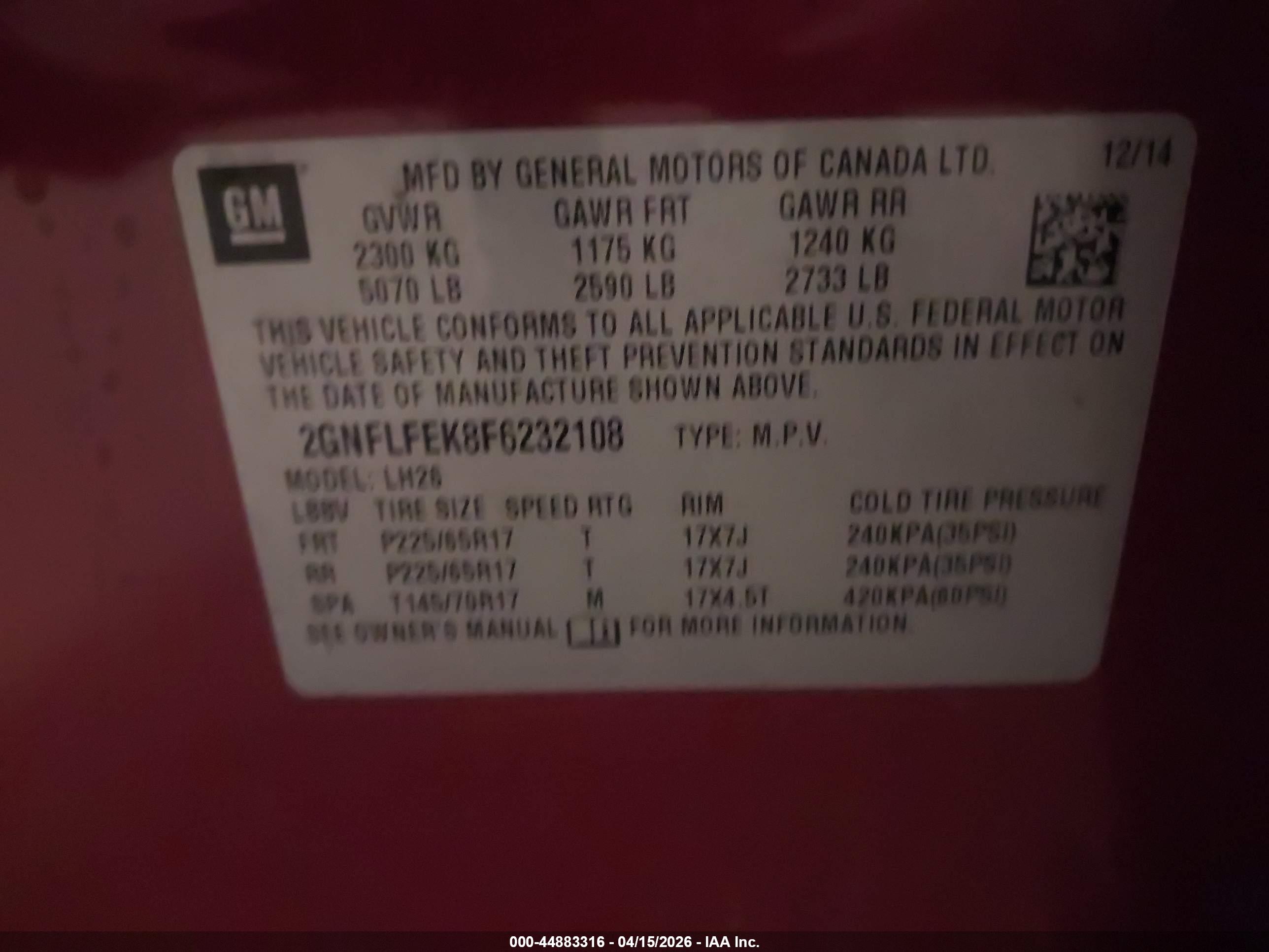 CHEVROLET EQUINOX image 9