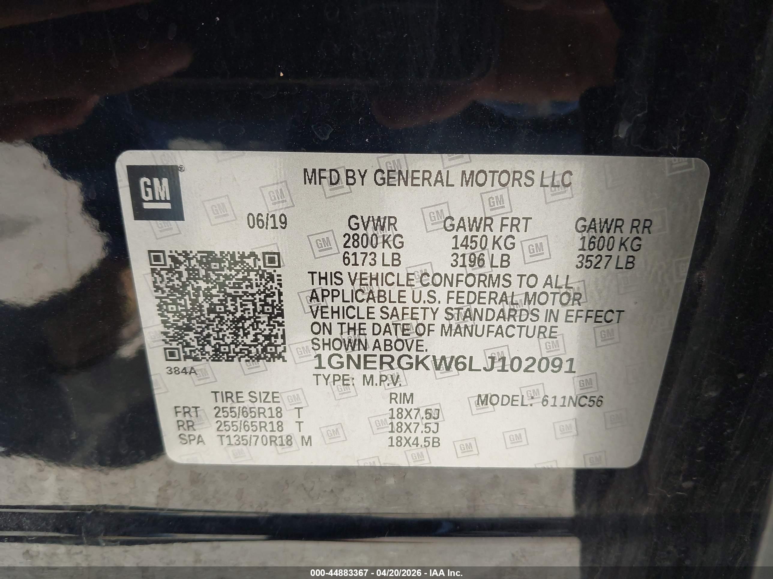 CHEVROLET TRAVERSE image 9