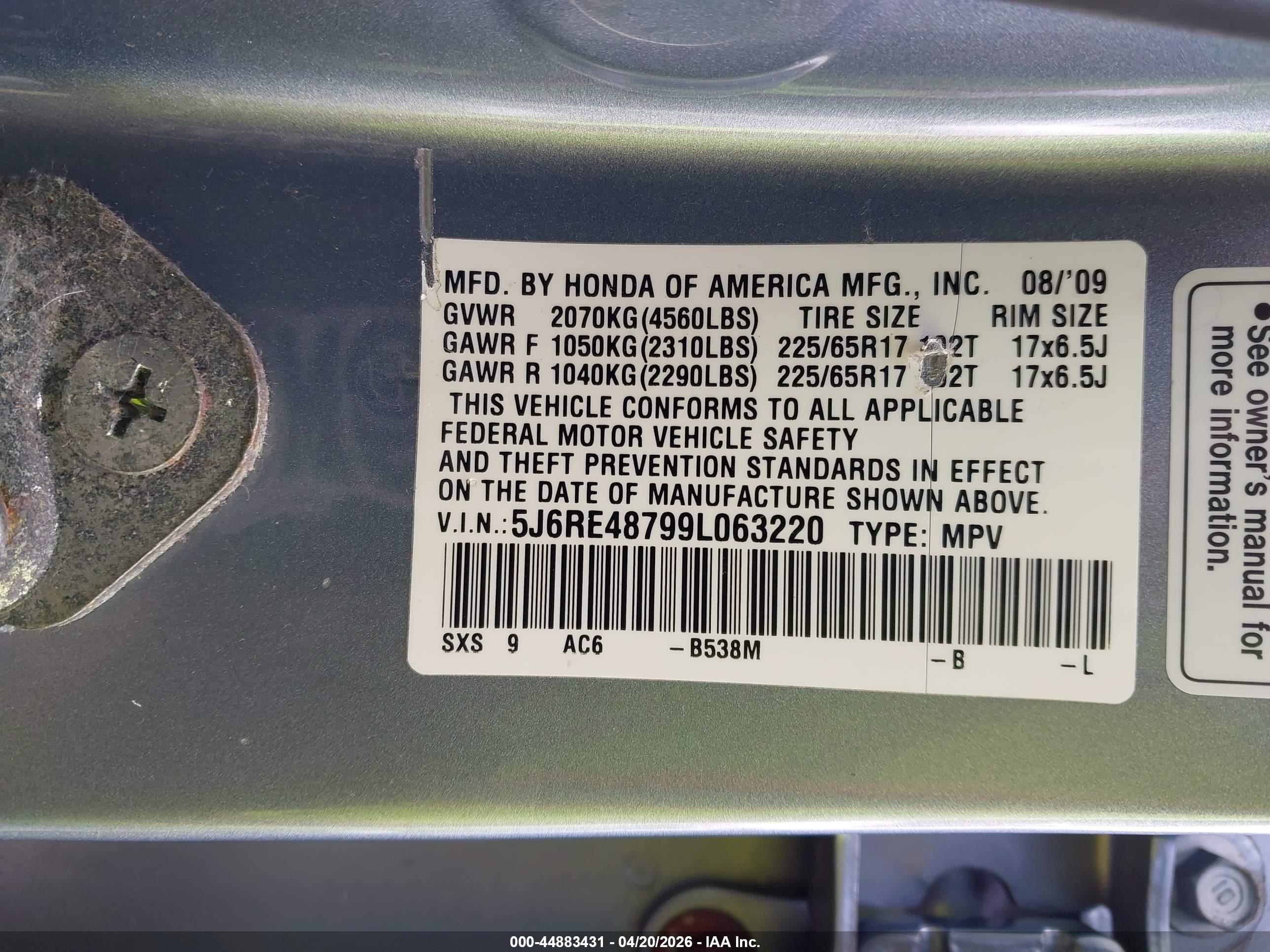 HONDA CR-V image 9
