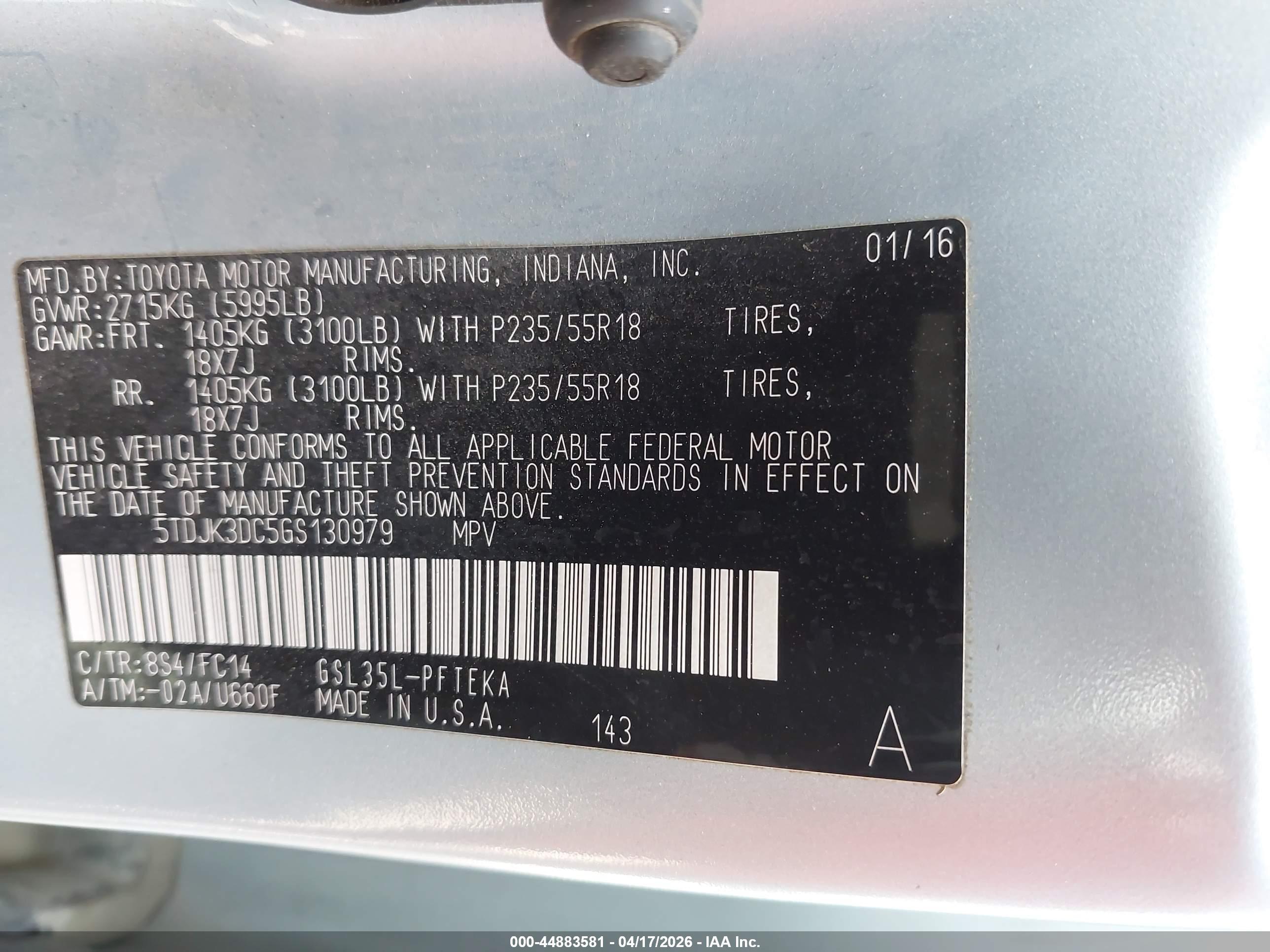 TOYOTA SIENNA image 9