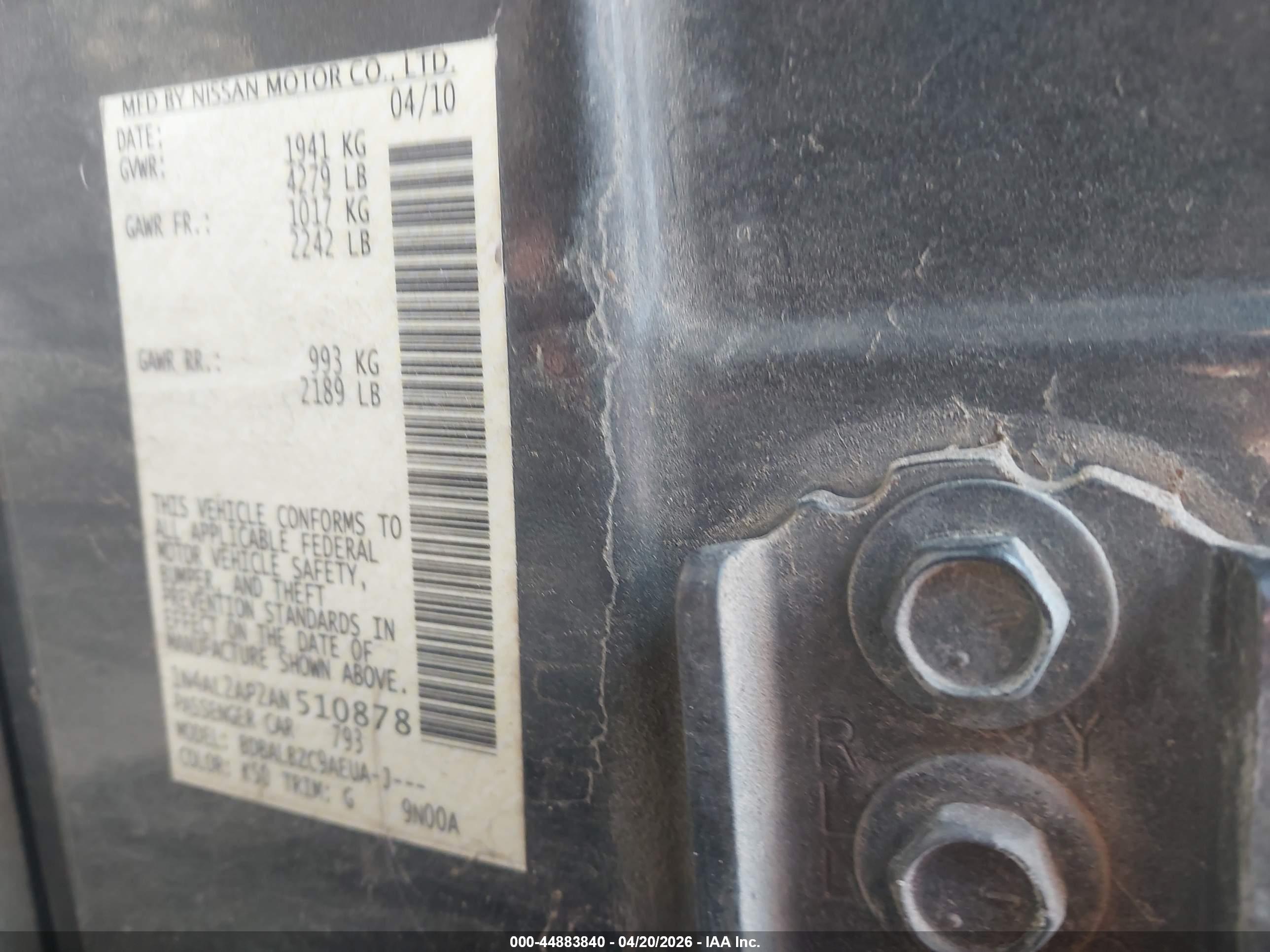 NISSAN ALTIMA image 9