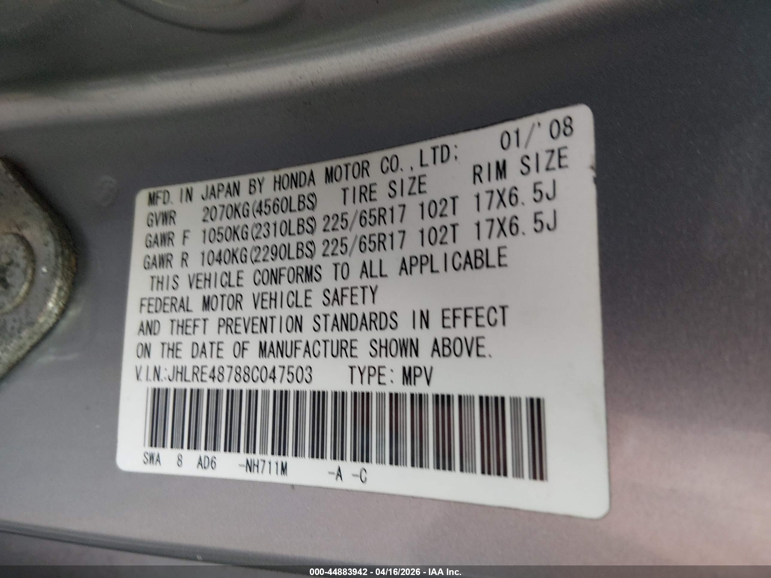 HONDA CR-V image 9