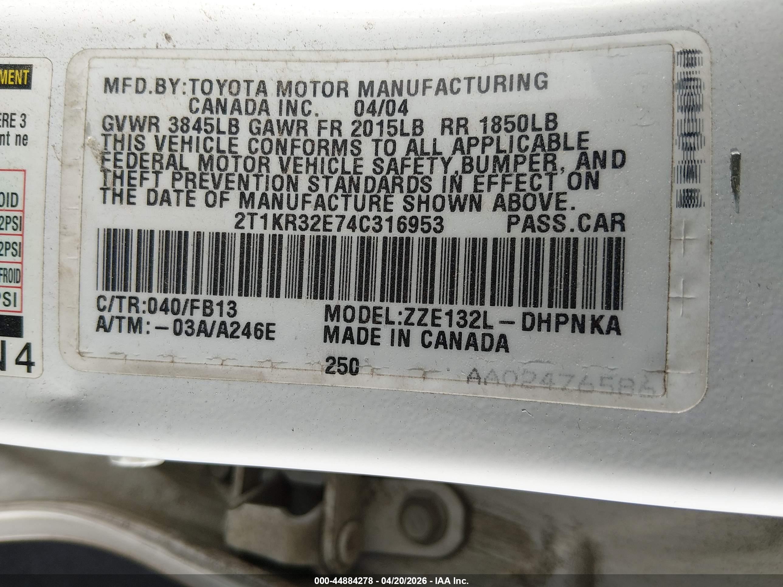 TOYOTA MATRIX image 9