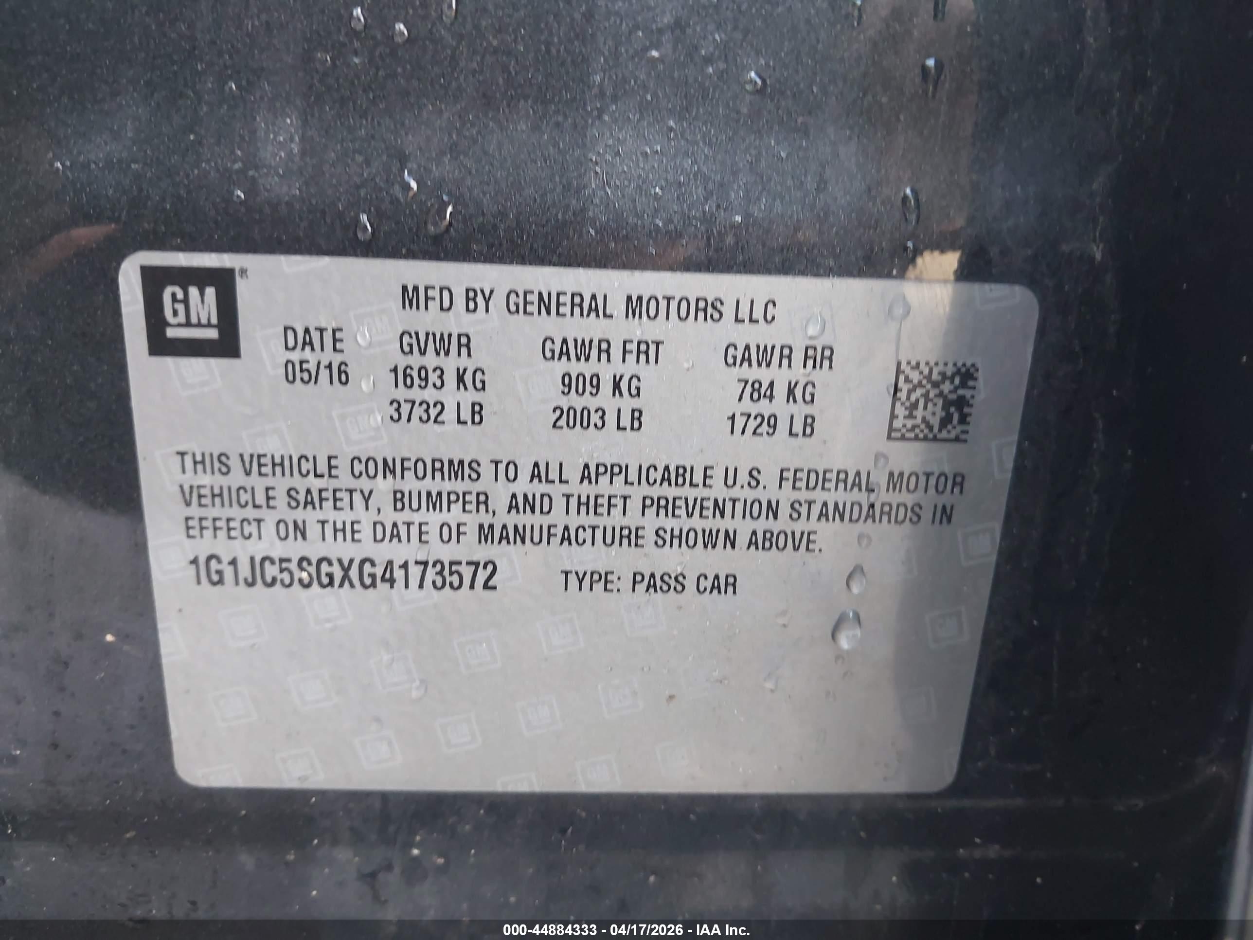 CHEVROLET SONIC image 9
