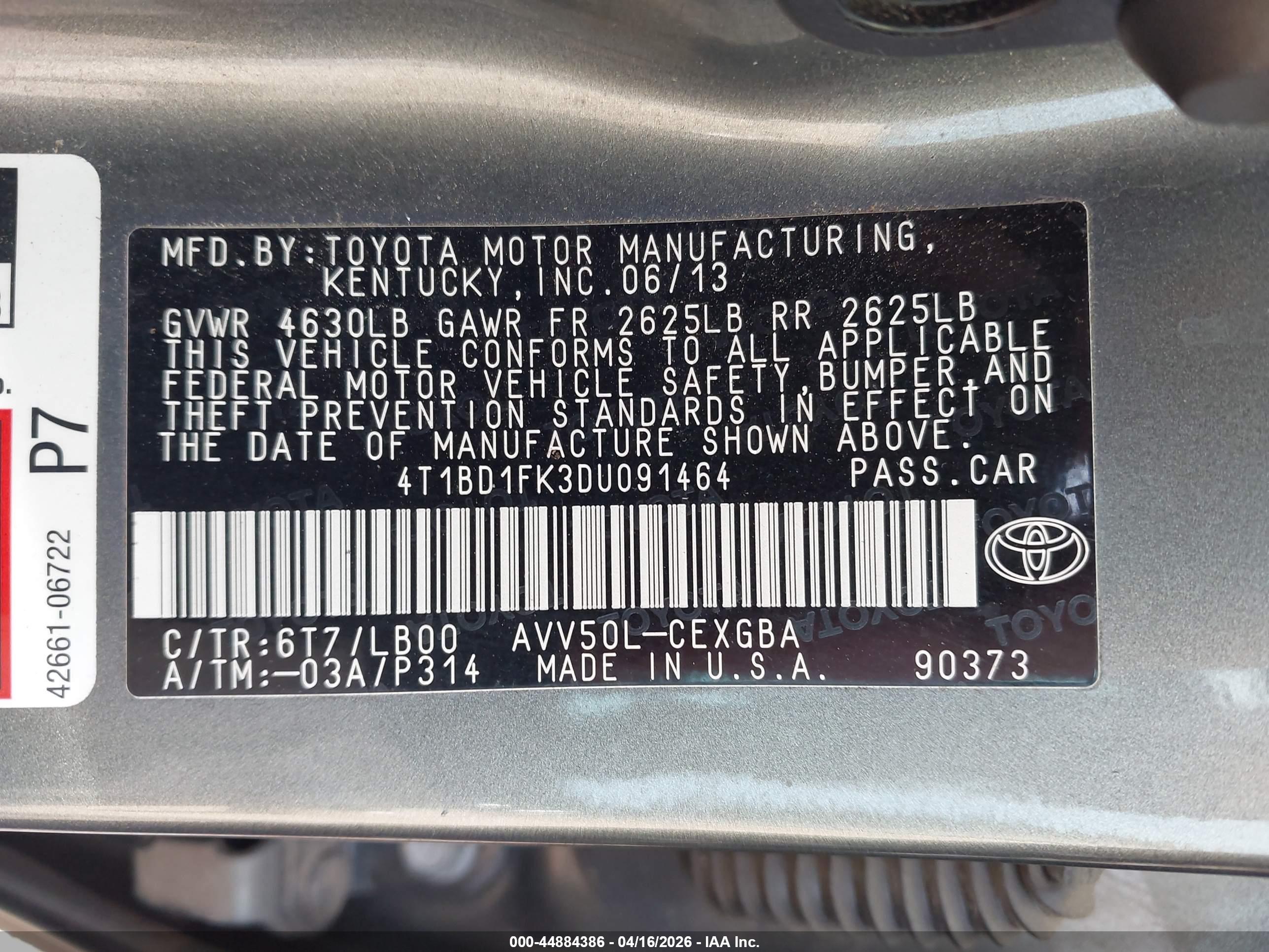 TOYOTA CAMRY image 9