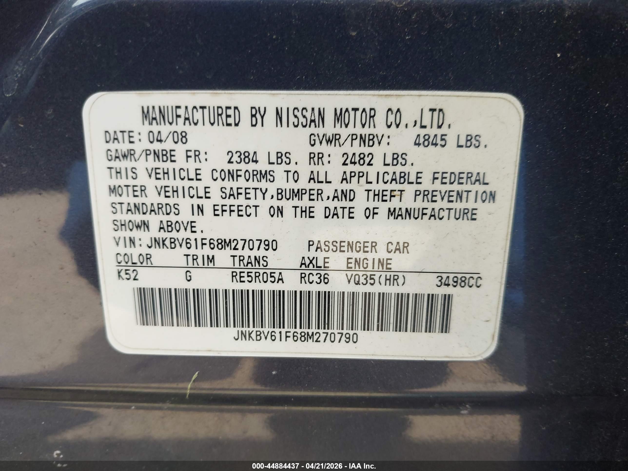 INFINITI G35X image 9