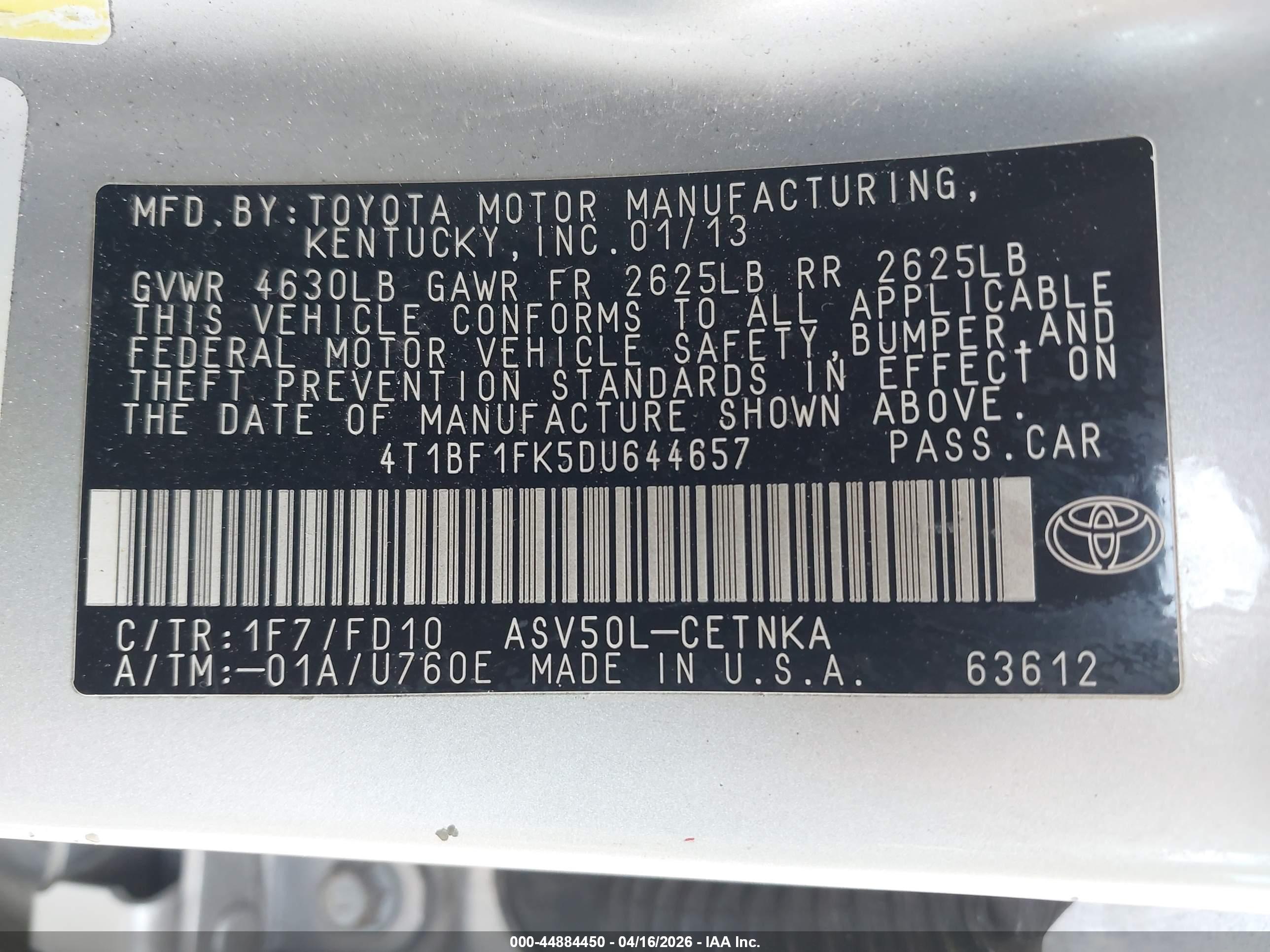 TOYOTA CAMRY image 9