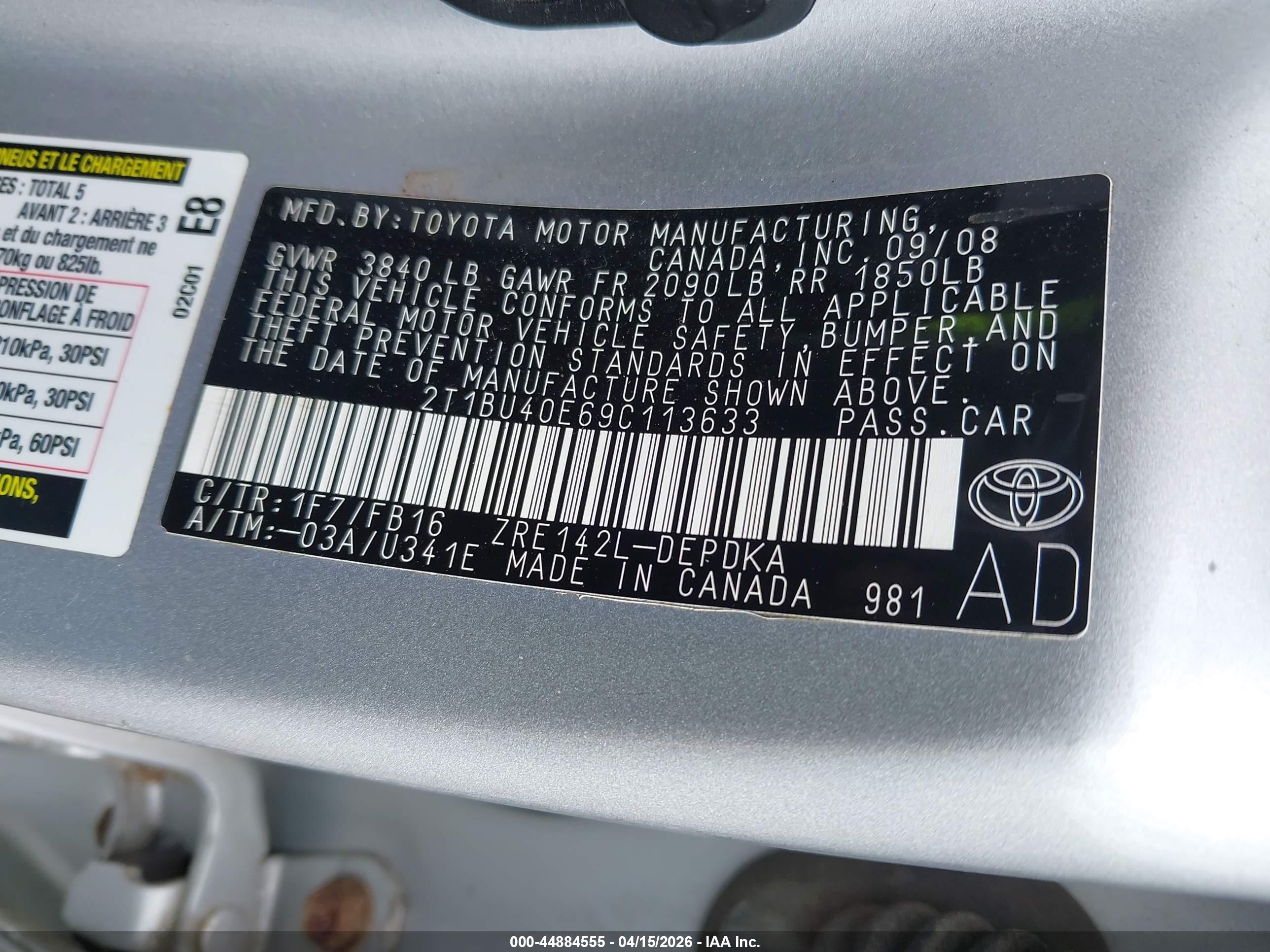 TOYOTA COROLLA image 9