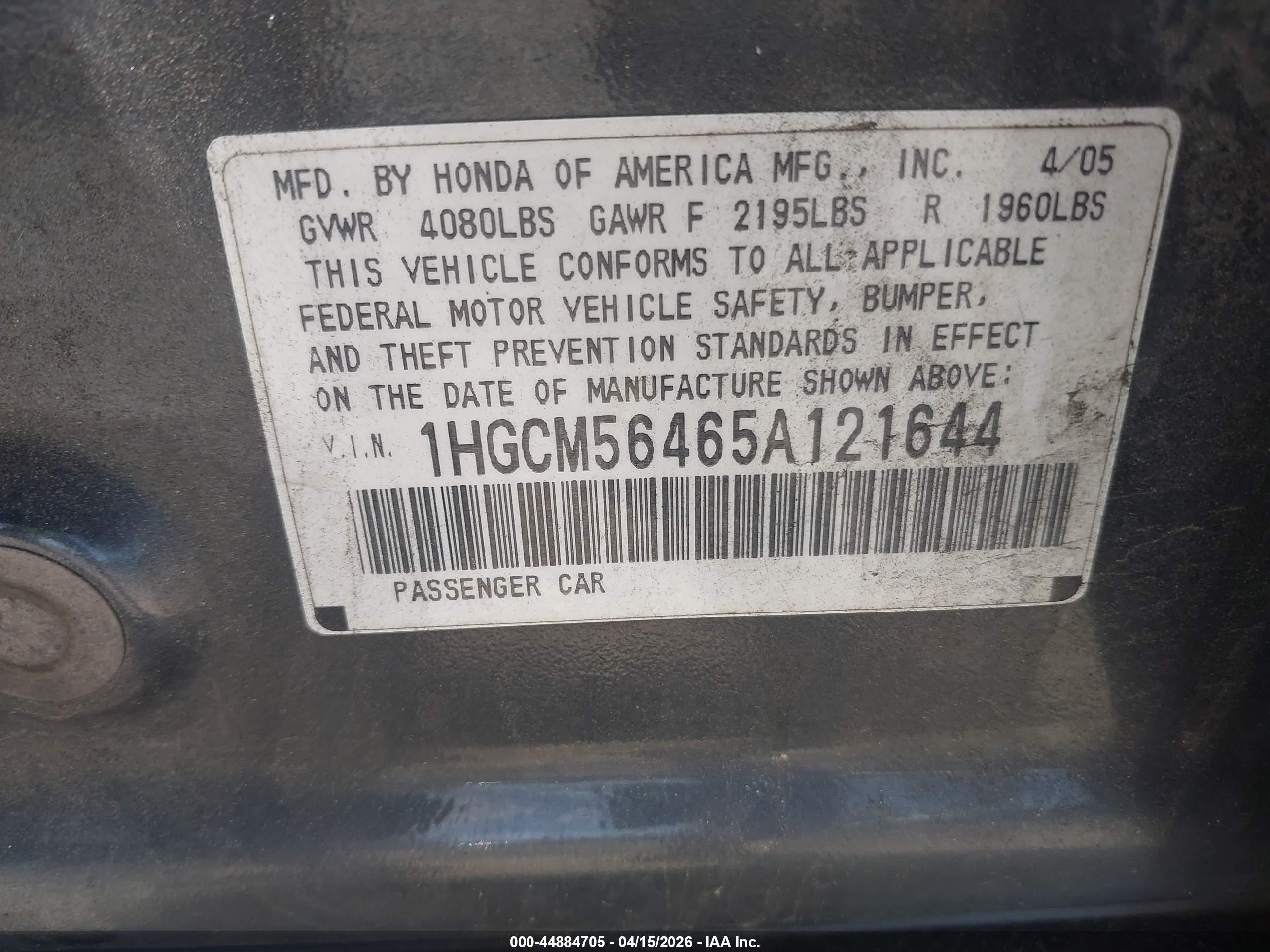 HONDA ACCORD image 9