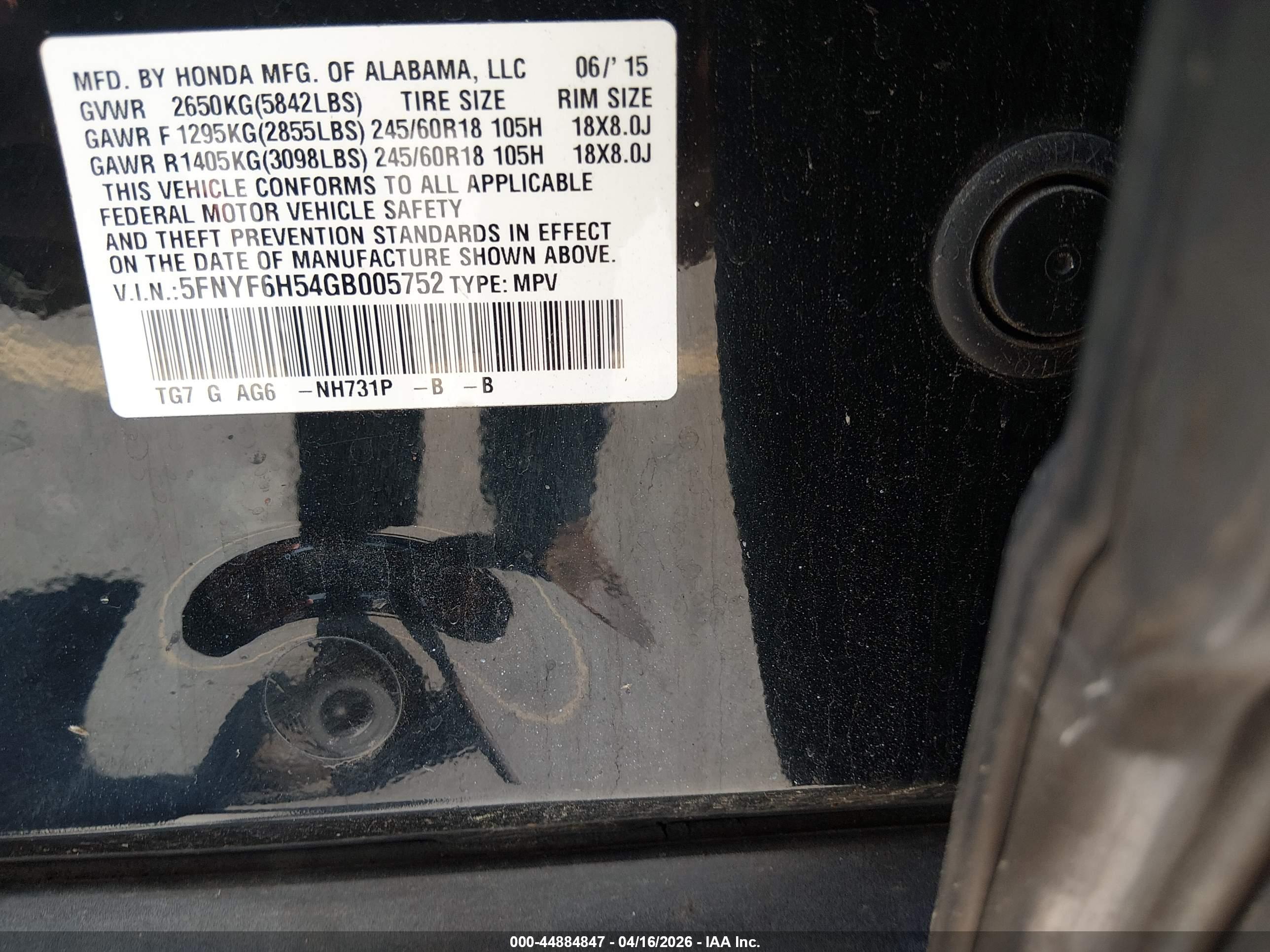 HONDA PILOT image 9