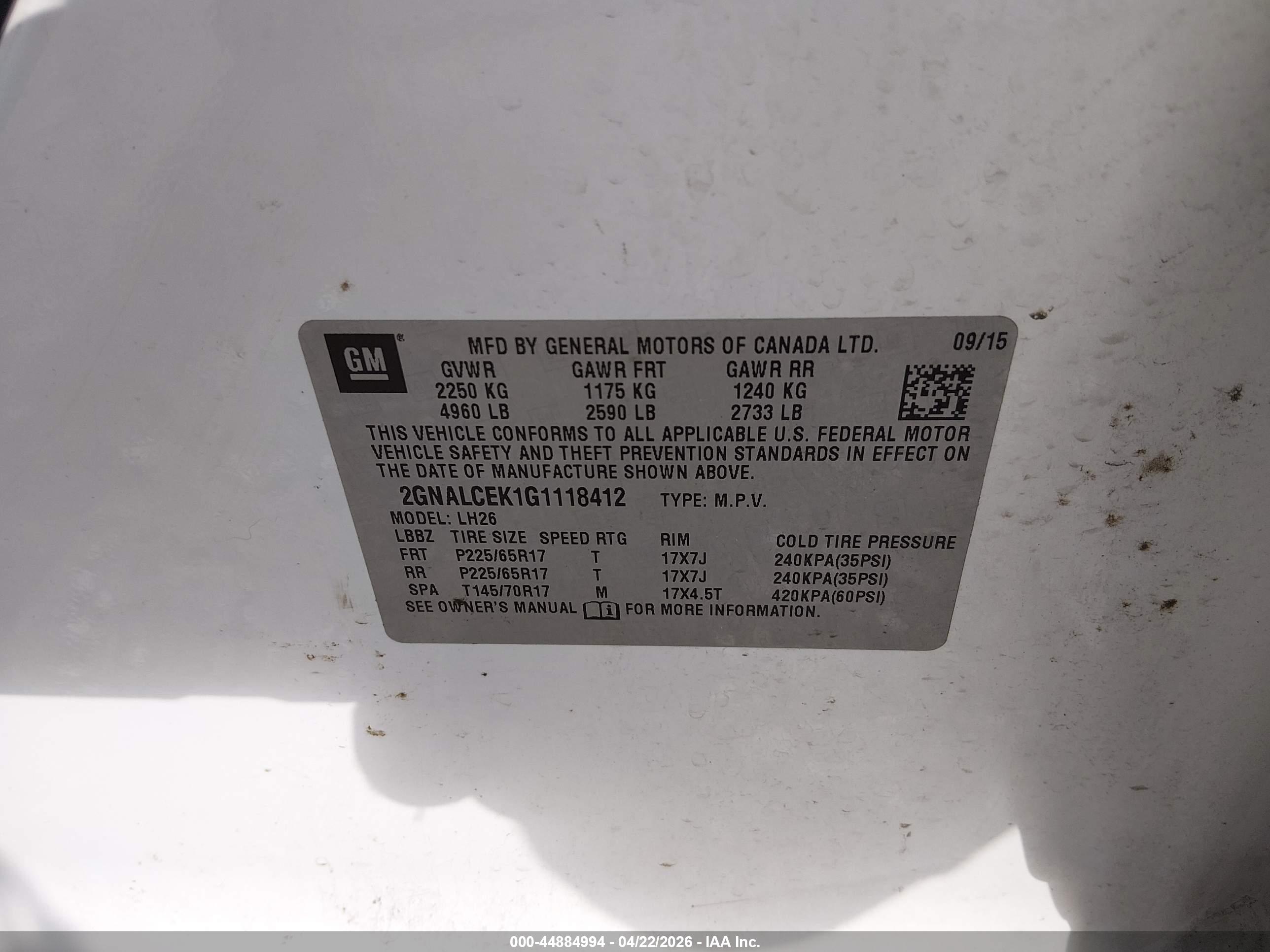 CHEVROLET EQUINOX image 9