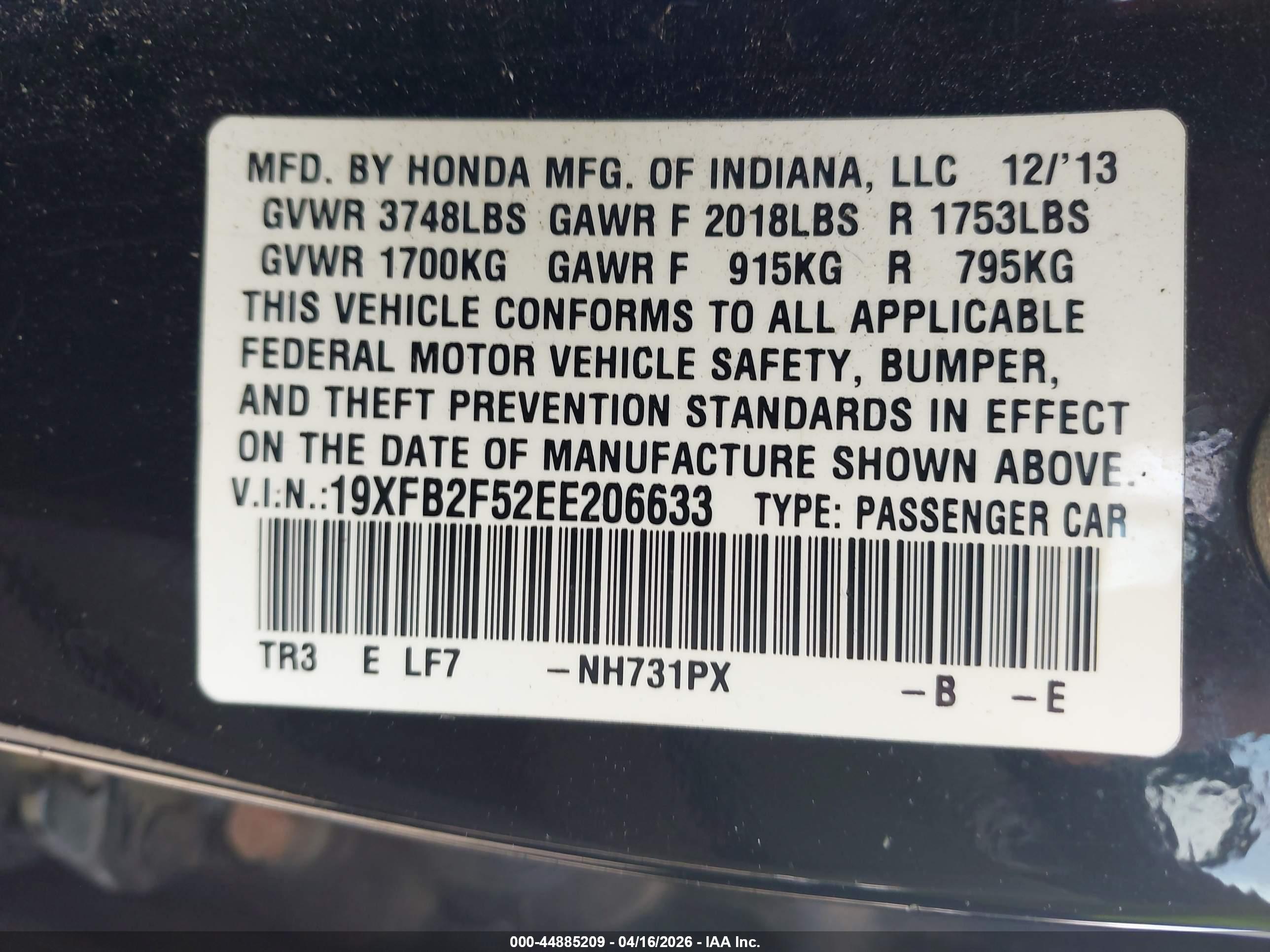 HONDA CIVIC image 9