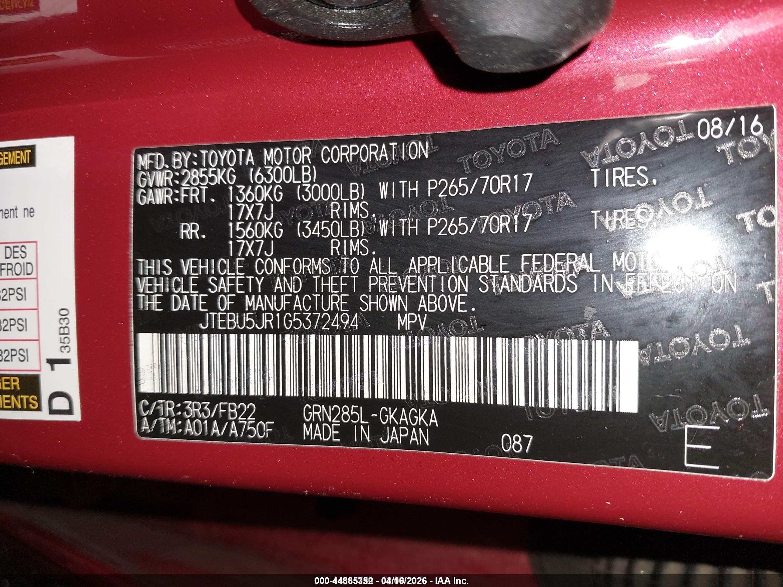 TOYOTA 4RUNNER image 9