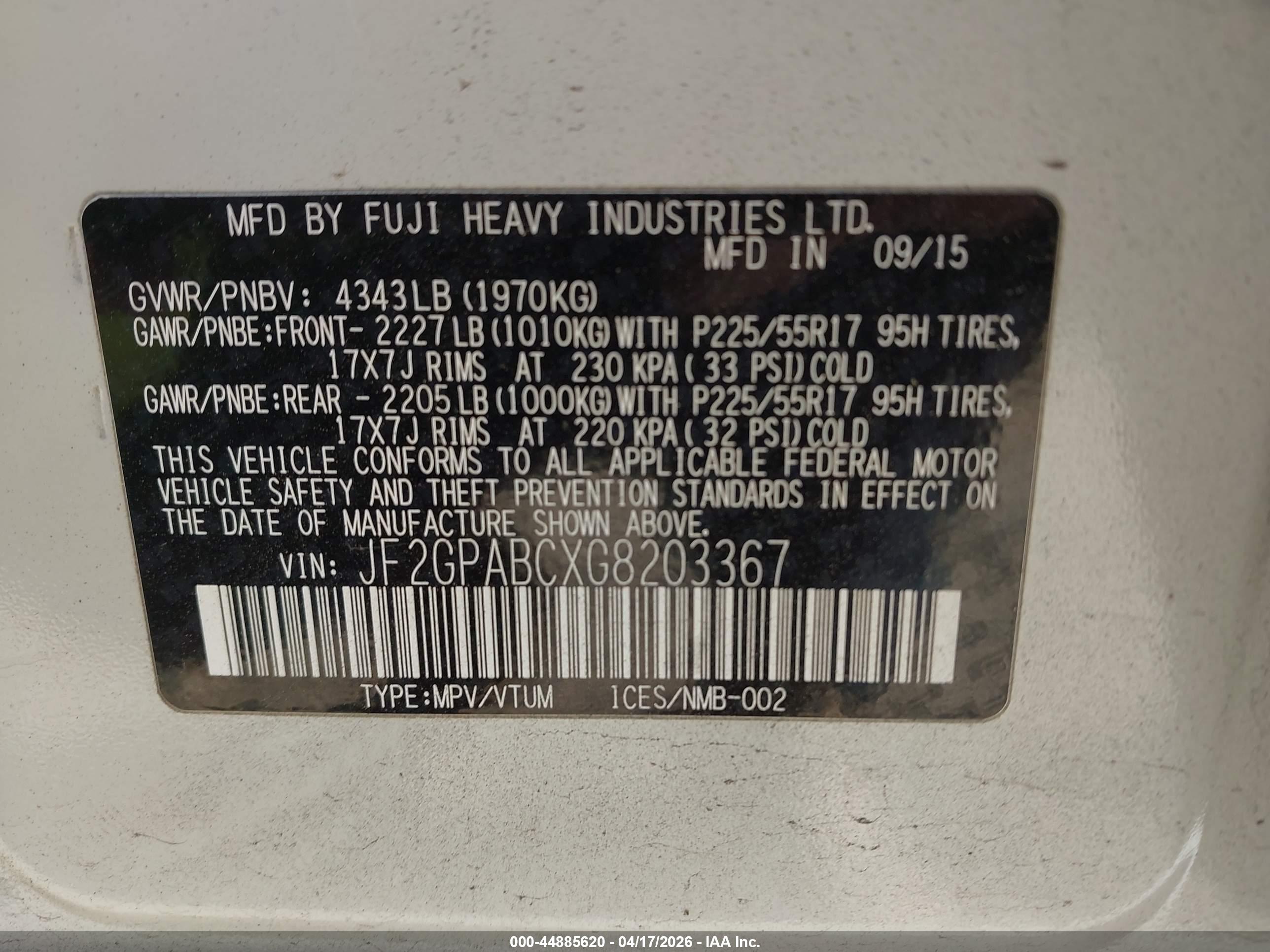 SUBARU CROSSTREK image 9