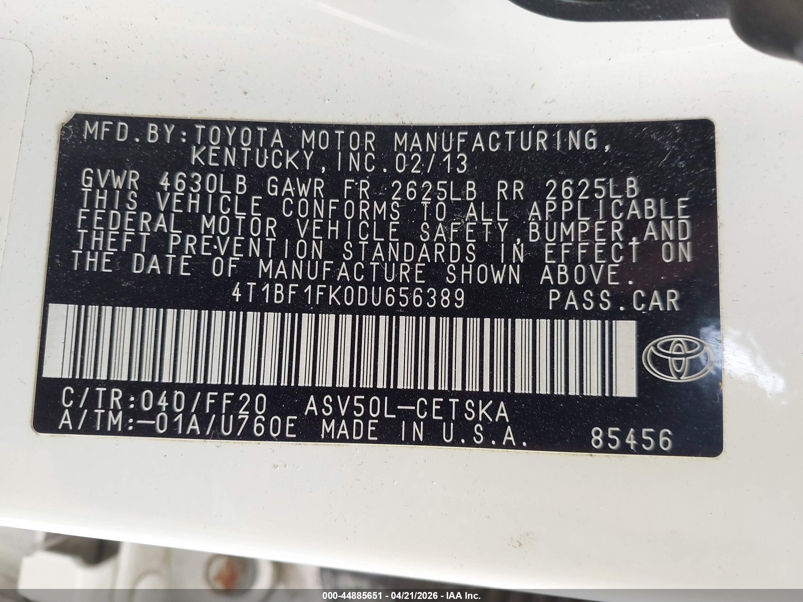 TOYOTA CAMRY image 9