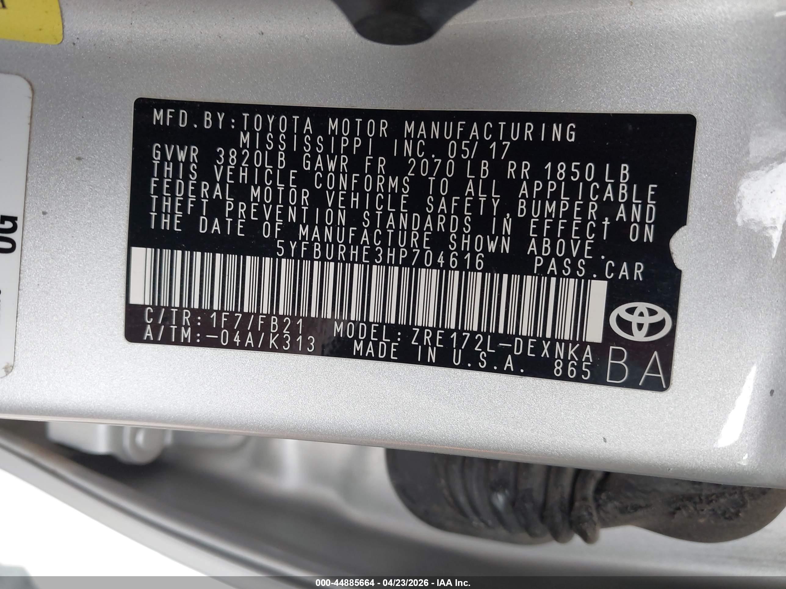 TOYOTA COROLLA image 9