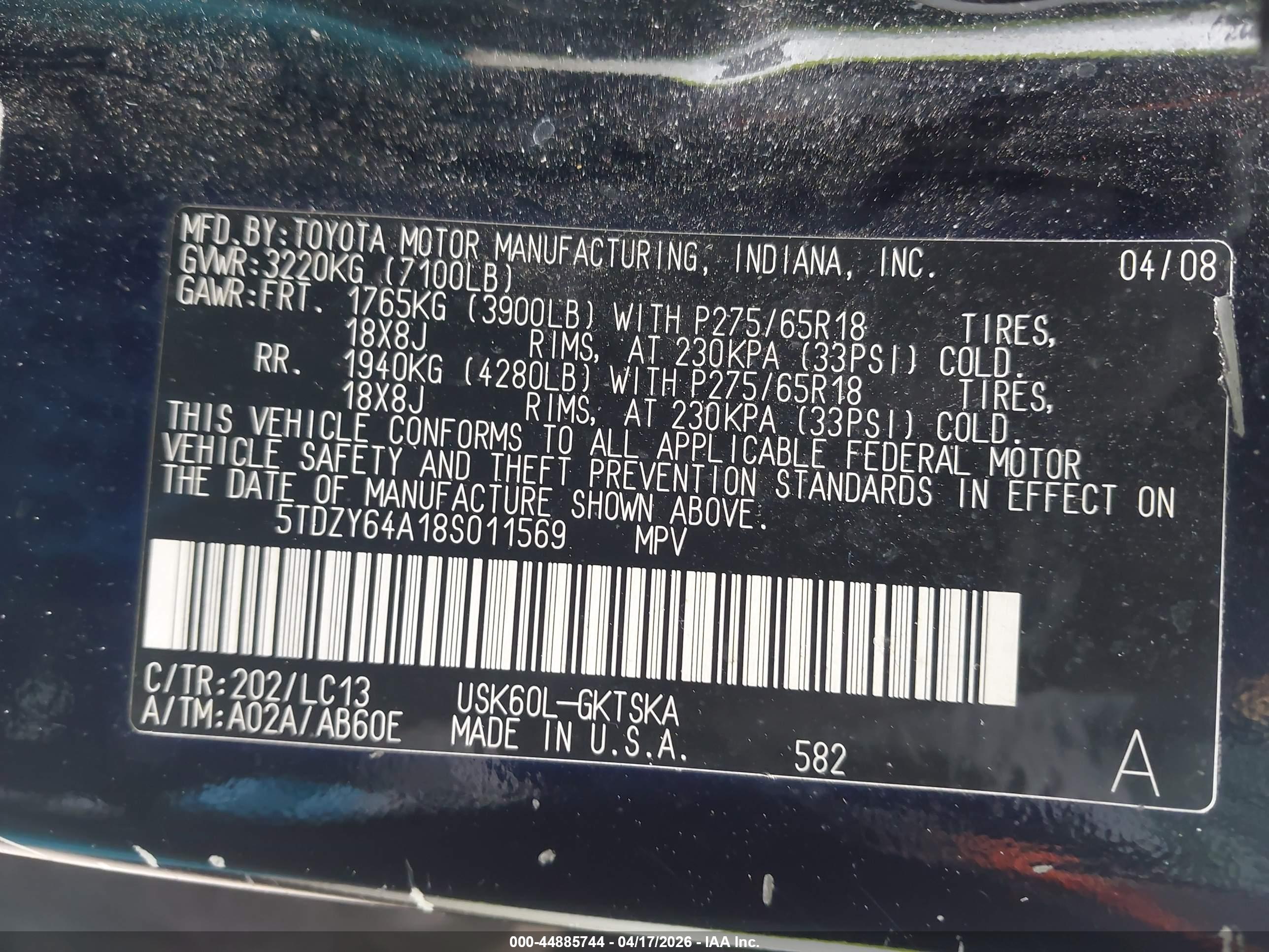 TOYOTA SEQUOIA image 9