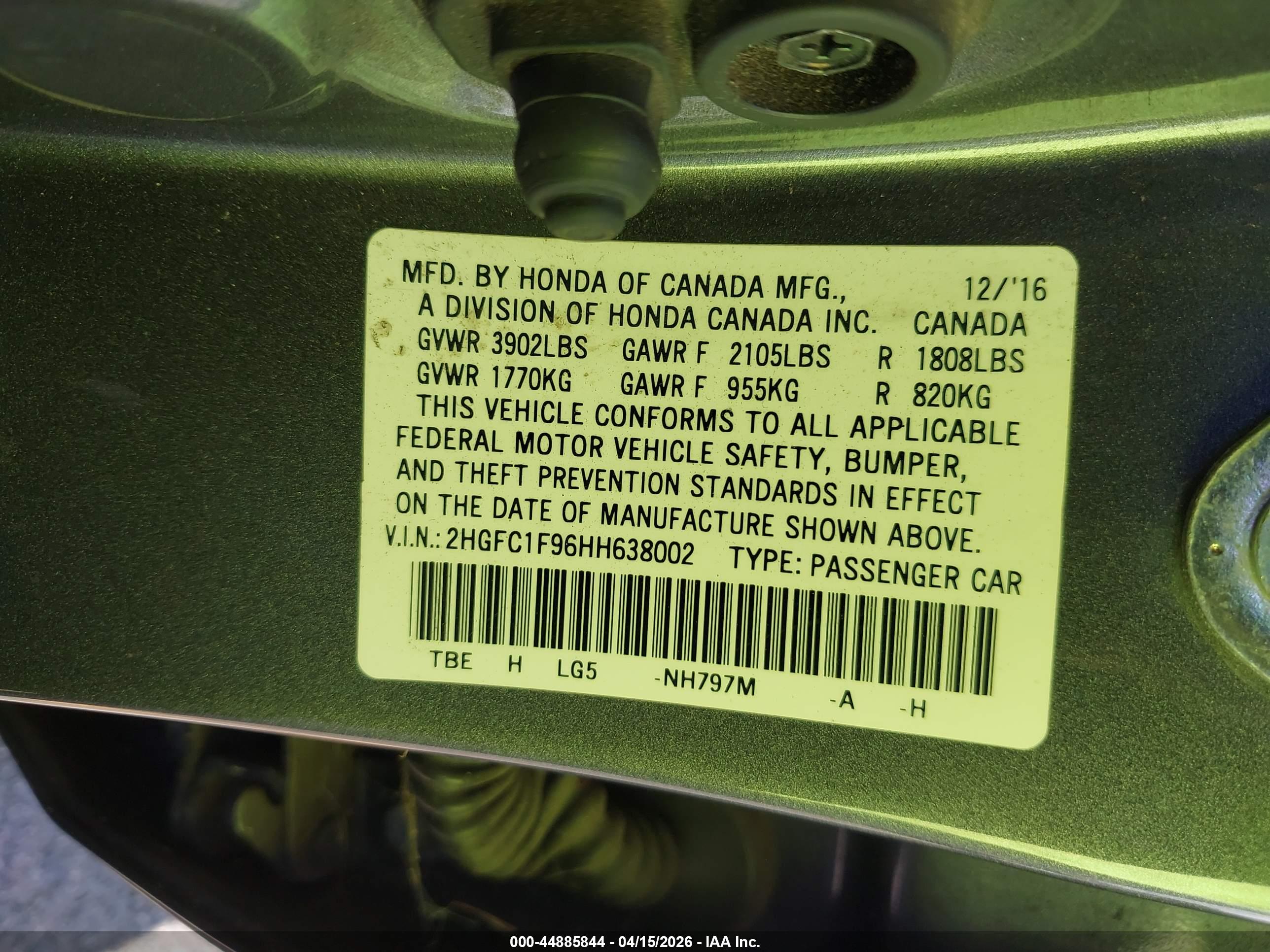 HONDA CIVIC image 9