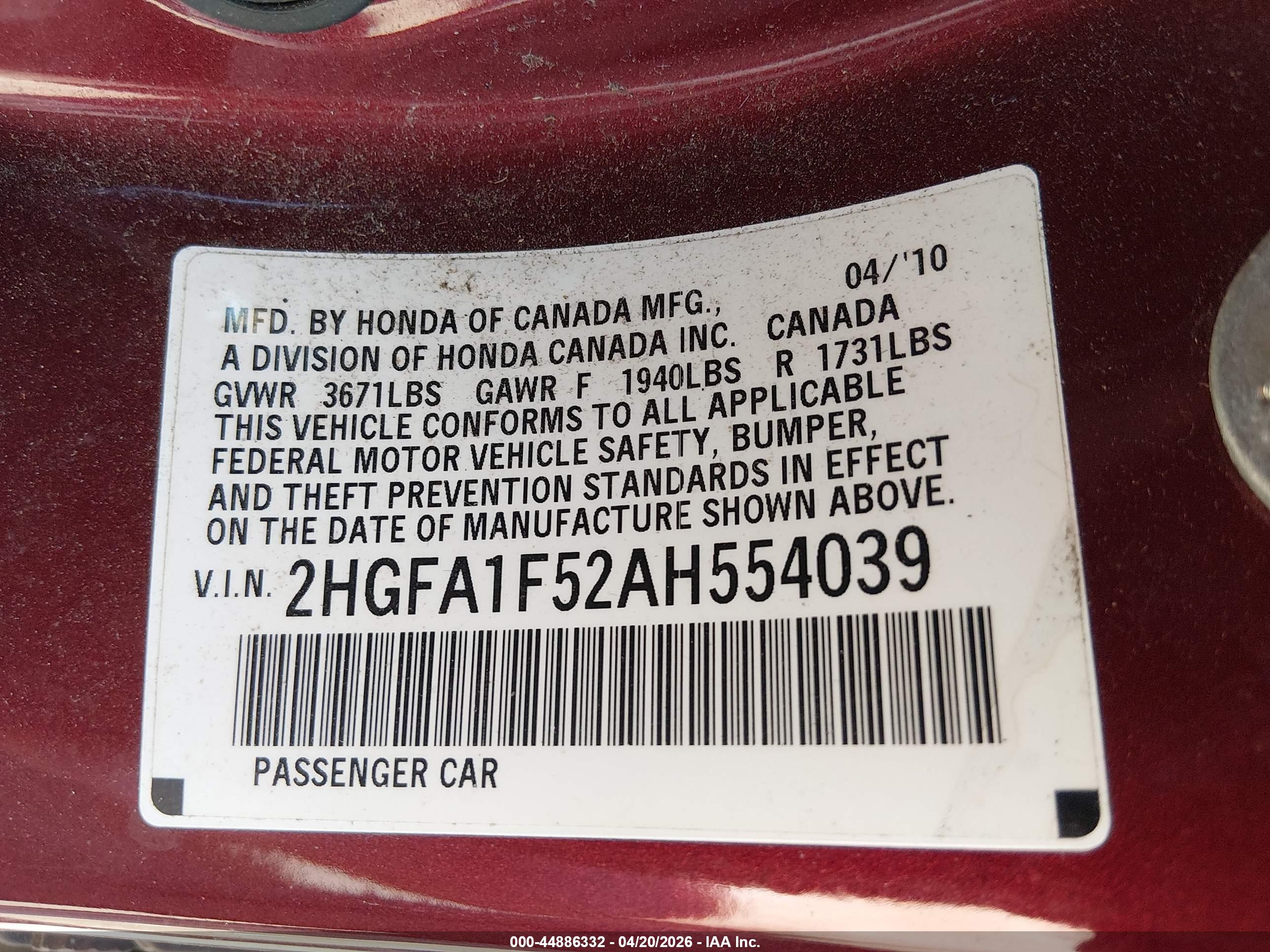 HONDA CIVIC image 9