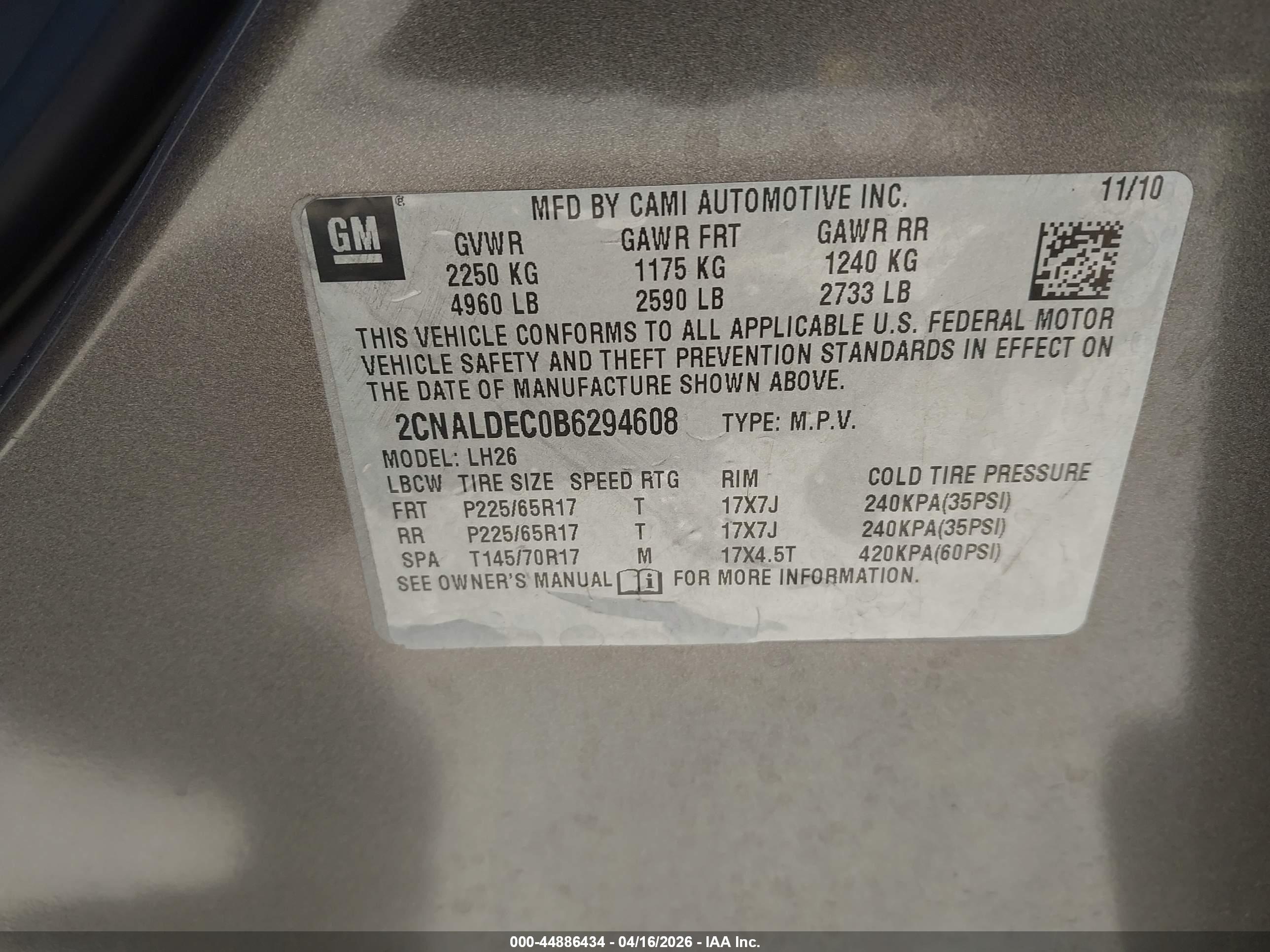 CHEVROLET EQUINOX image 9