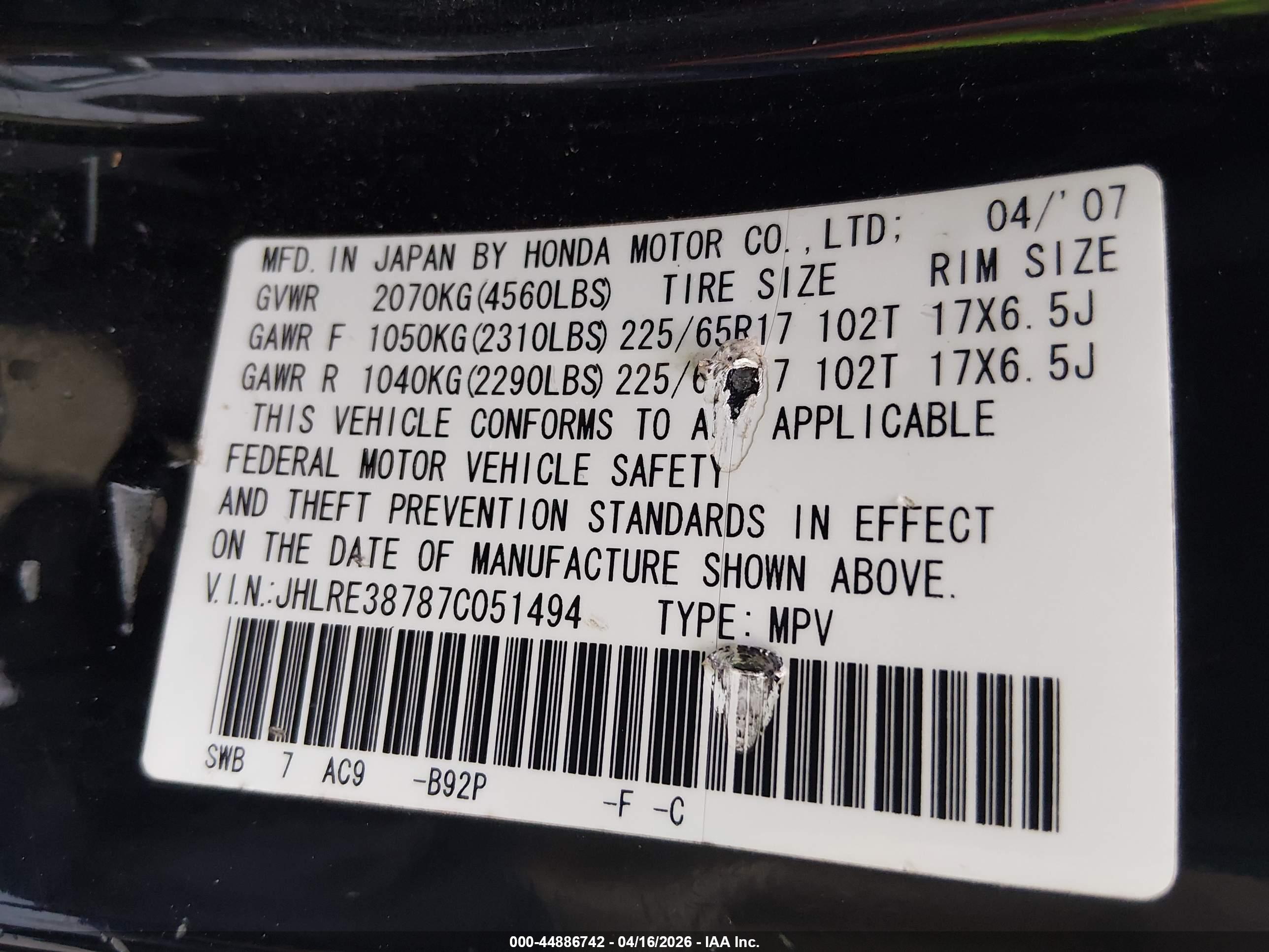 HONDA CR-V image 9