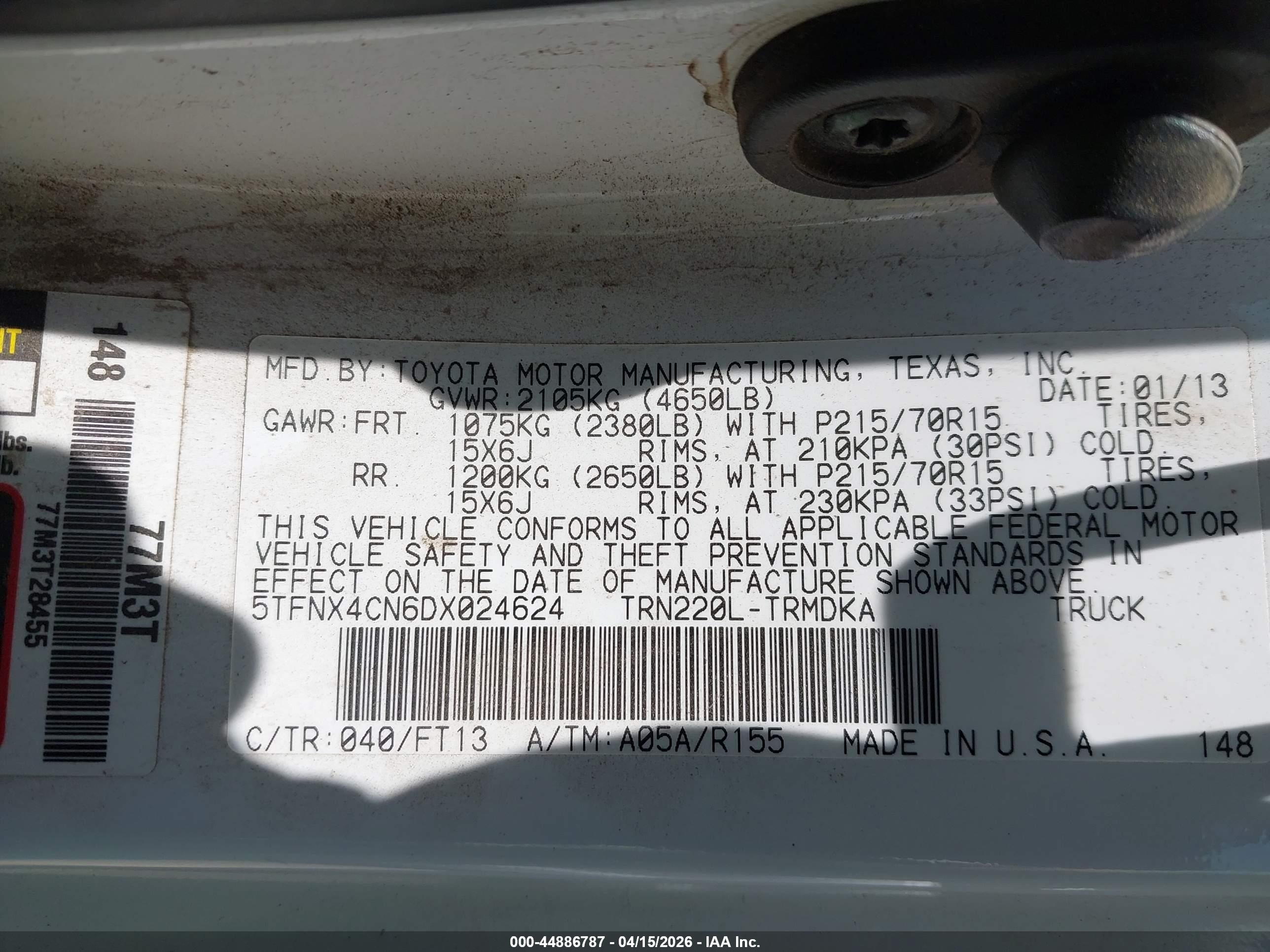 TOYOTA TACOMA image 9