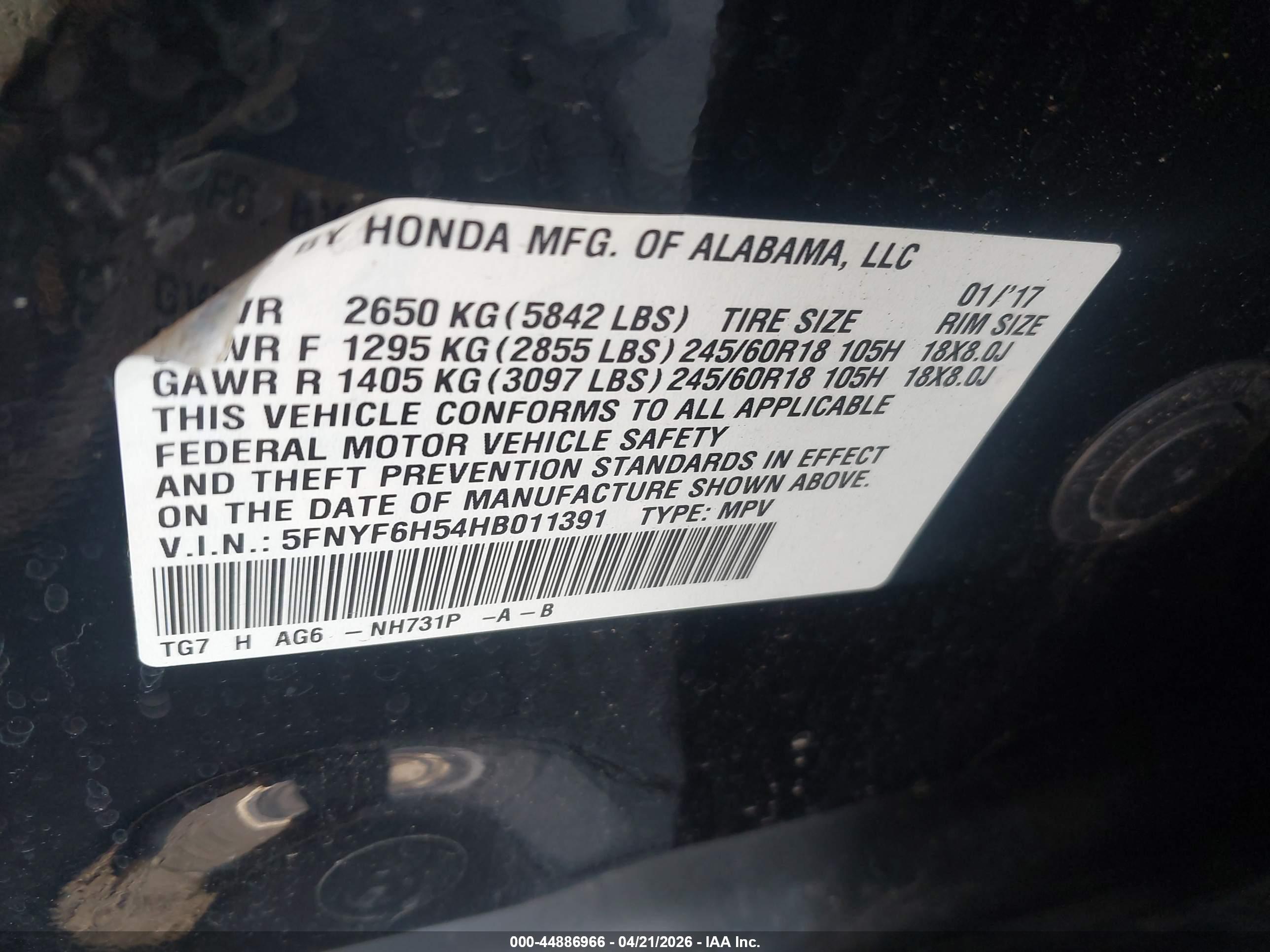 HONDA PILOT image 9